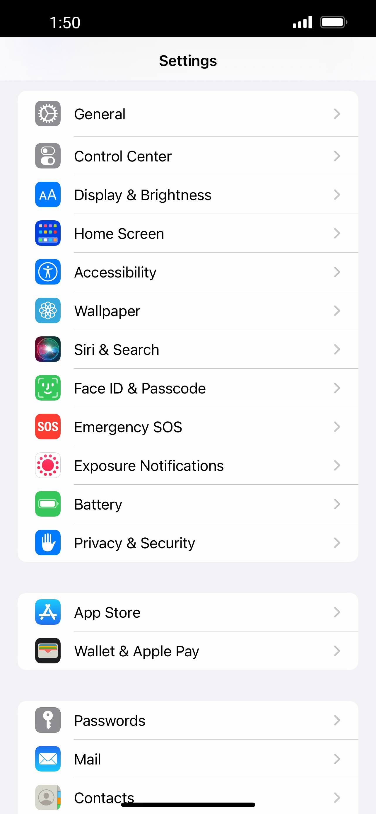 From the Settings app, scroll to and tap Apps.