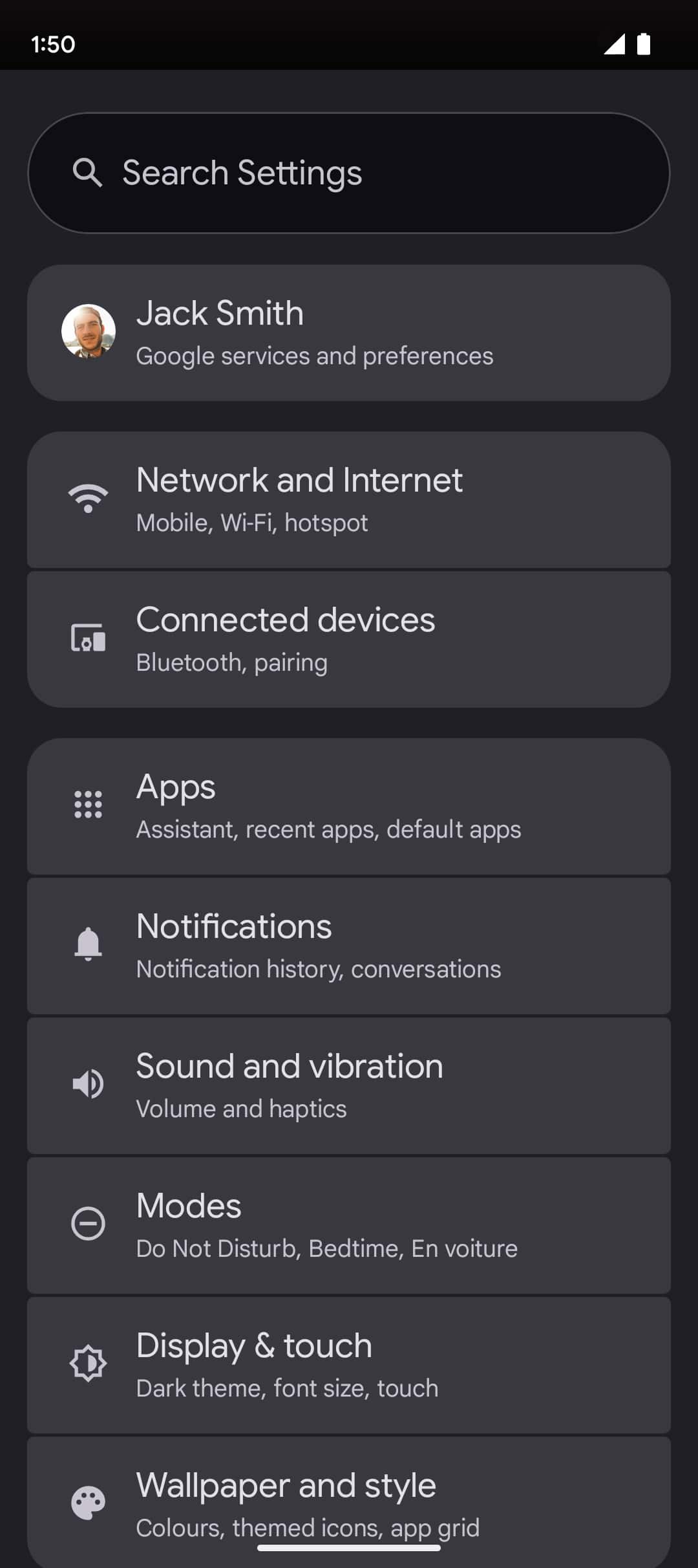 From the Settings app, scroll to and tap Apps.