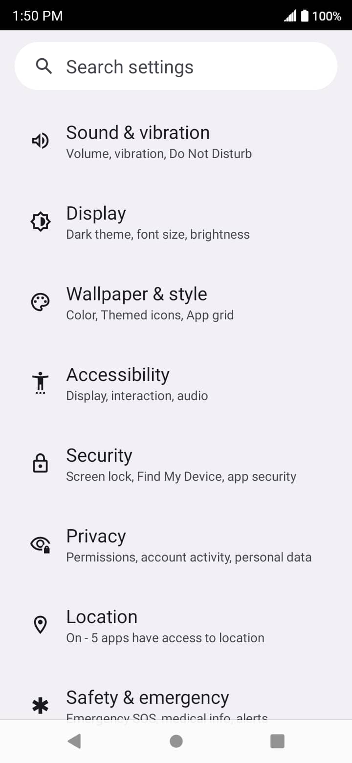 From the Settings app, scroll to and tap Apps.