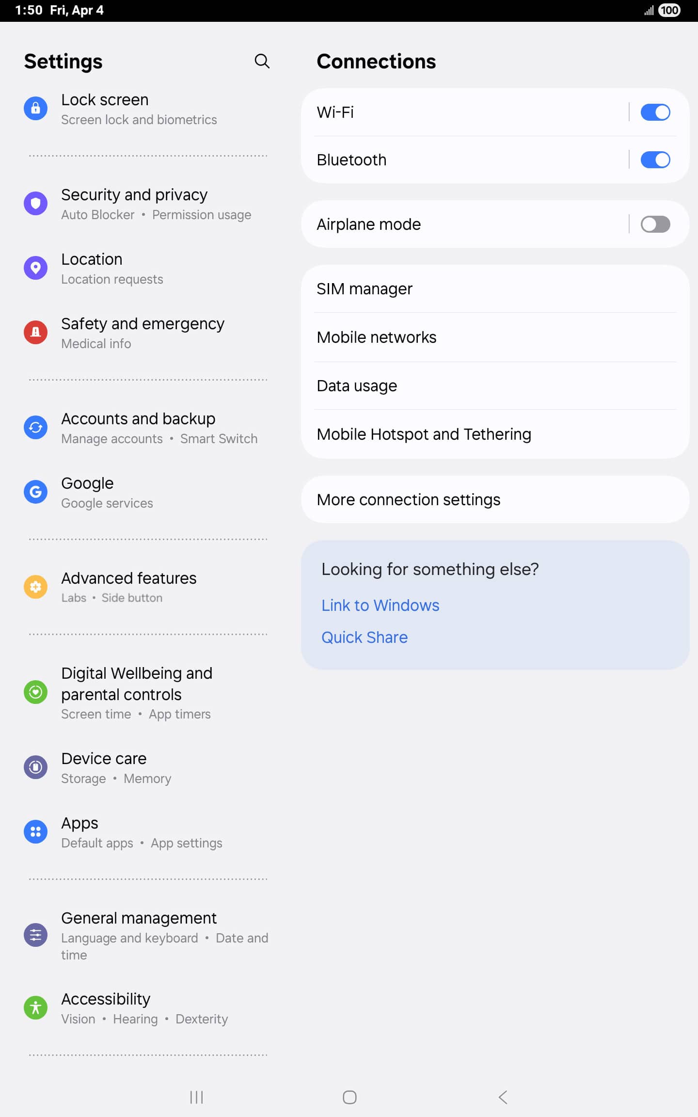 From the Settings app, scroll to and tap Apps.