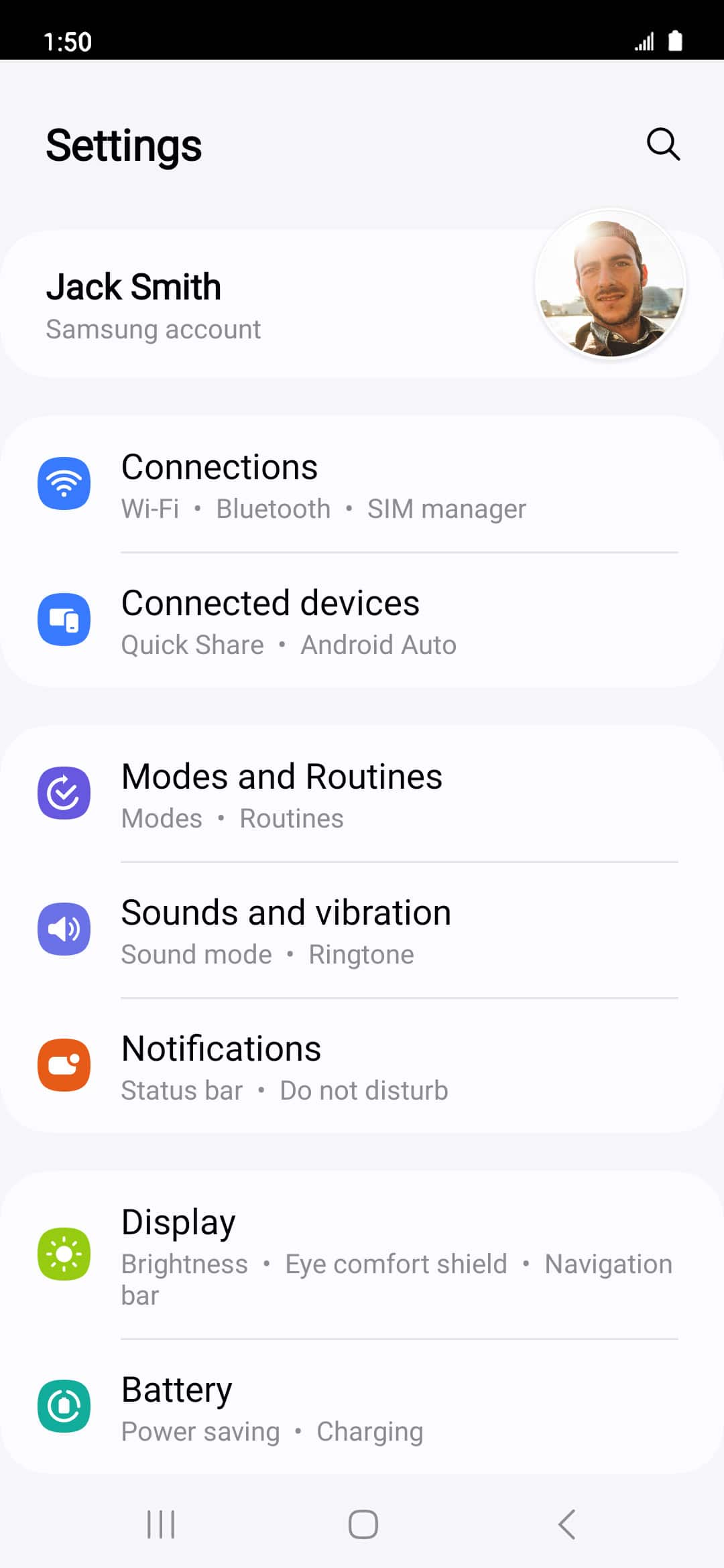 From the Settings app, scroll to and tap Apps.