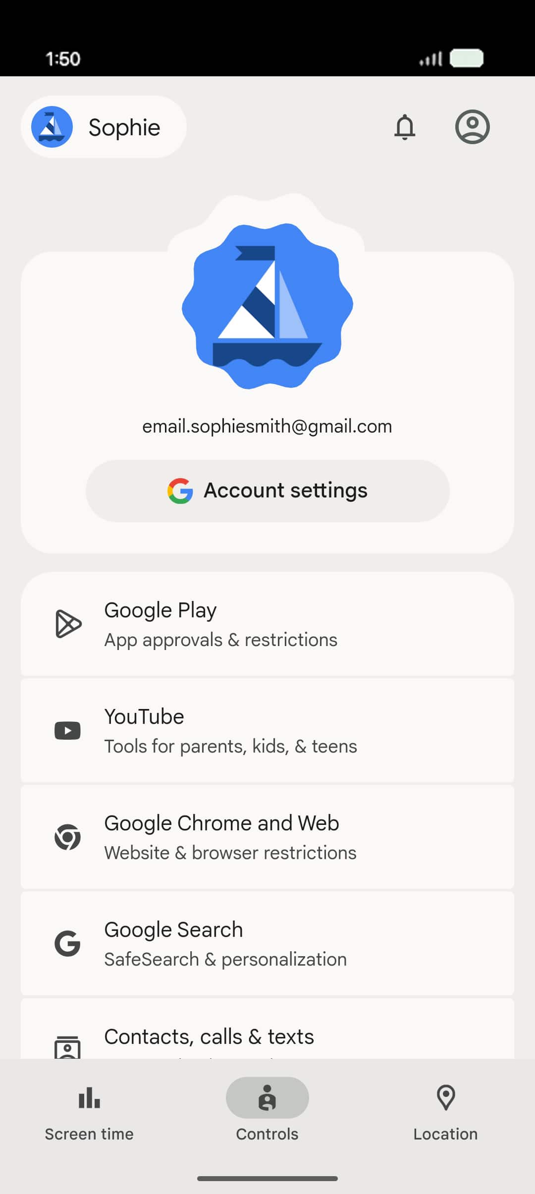 From the Settings app, scroll to and tap Apps.