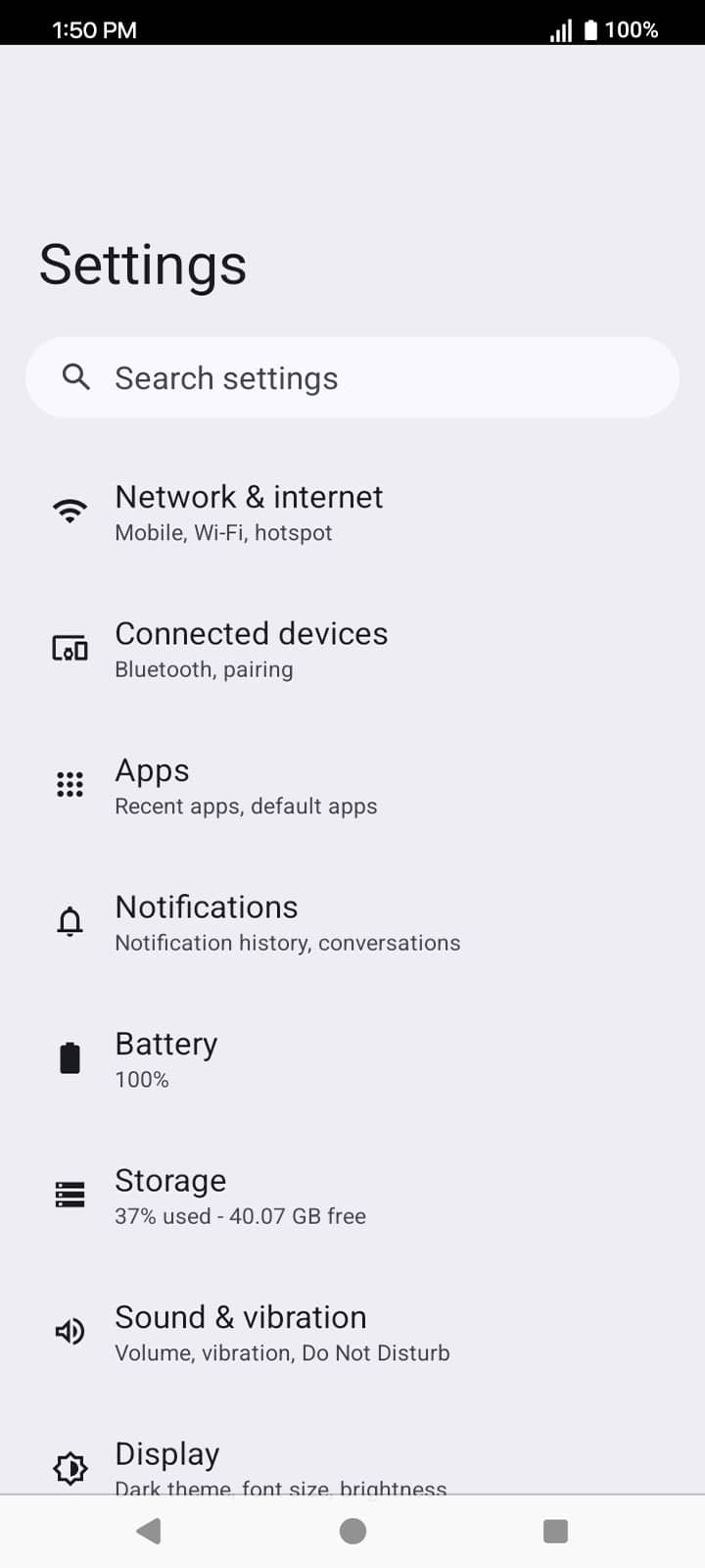 From the Settings app, scroll to and tap Apps.
