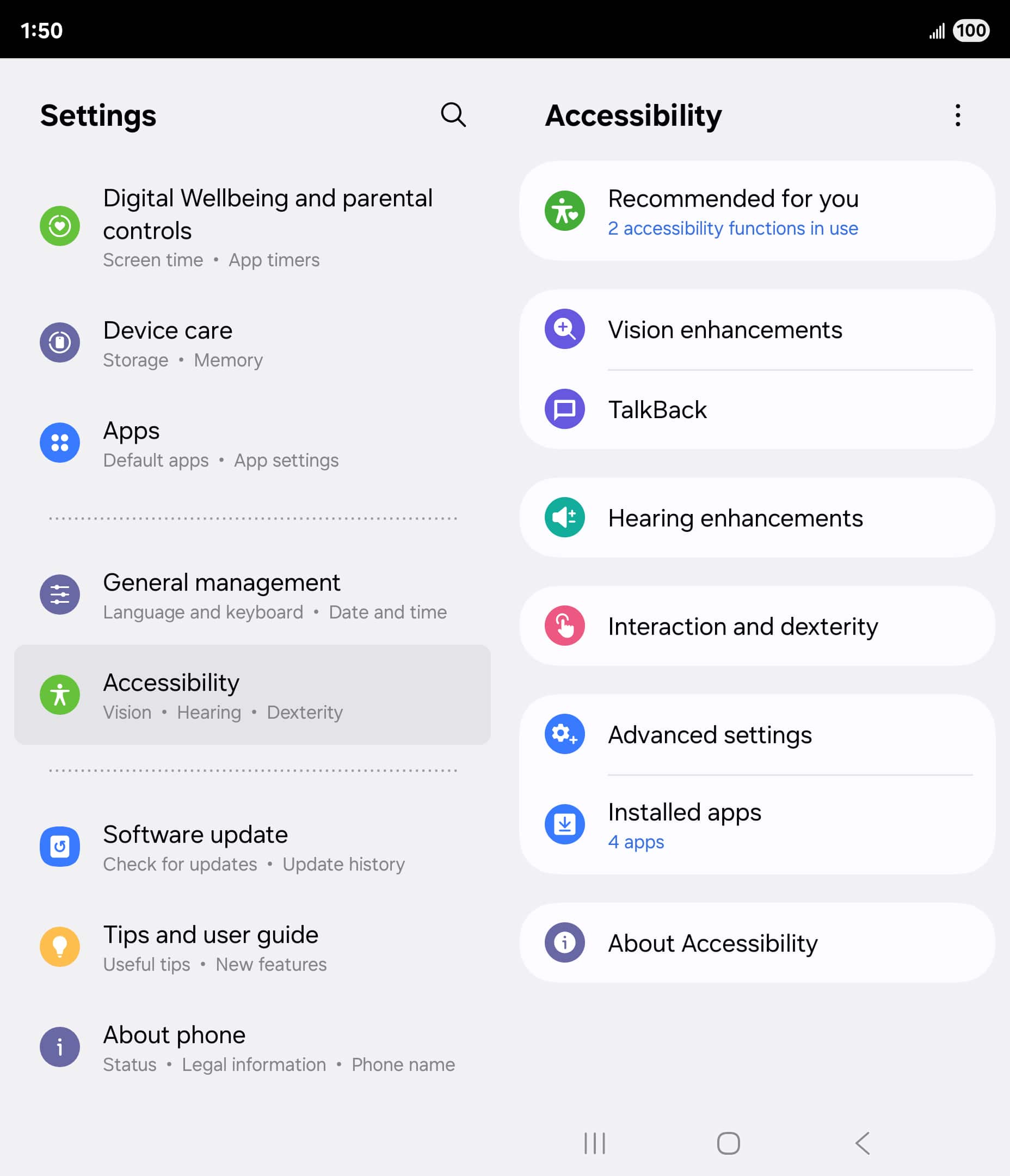 From the Settings app, scroll to and tap Apps.