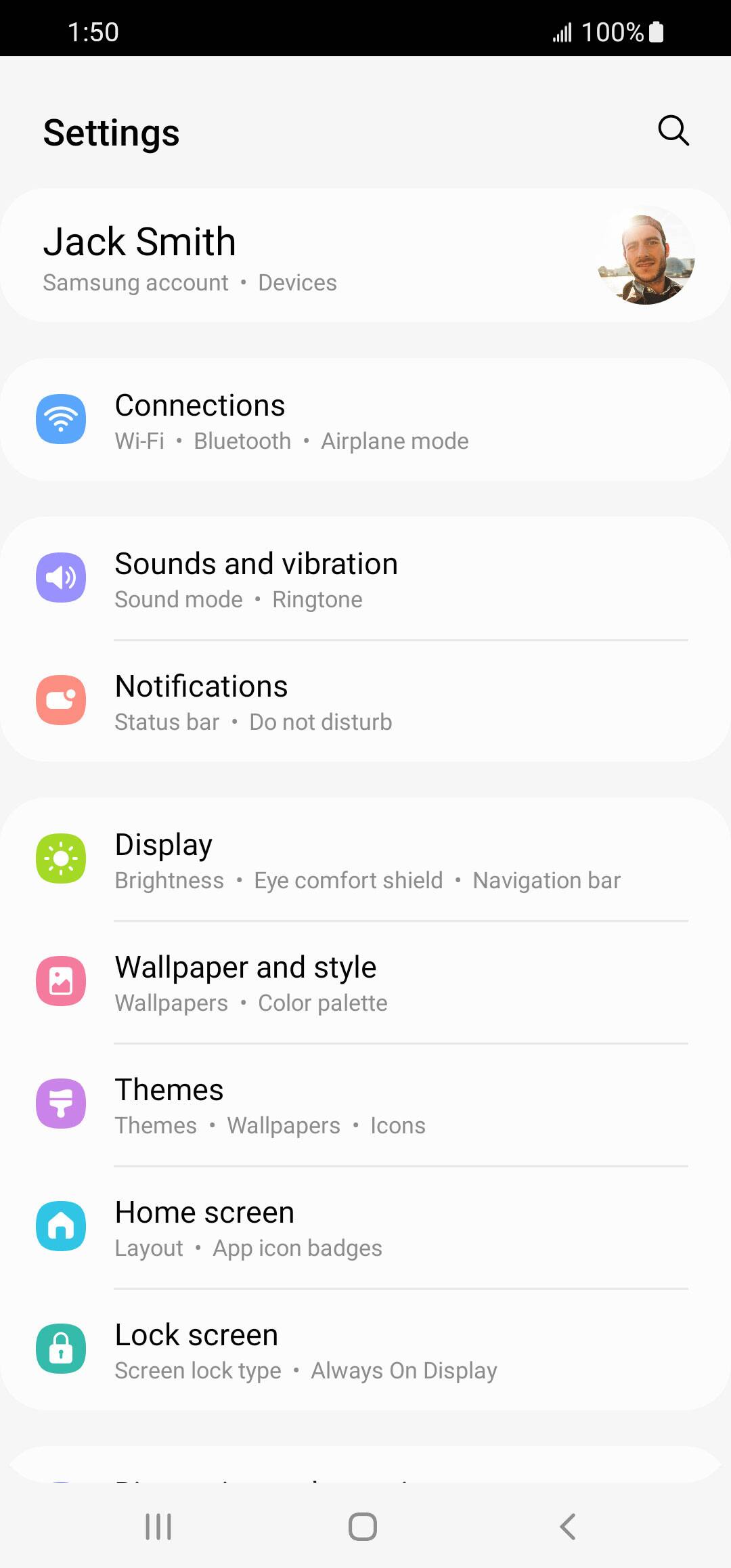 From the Settings app, scroll to and tap Apps.
