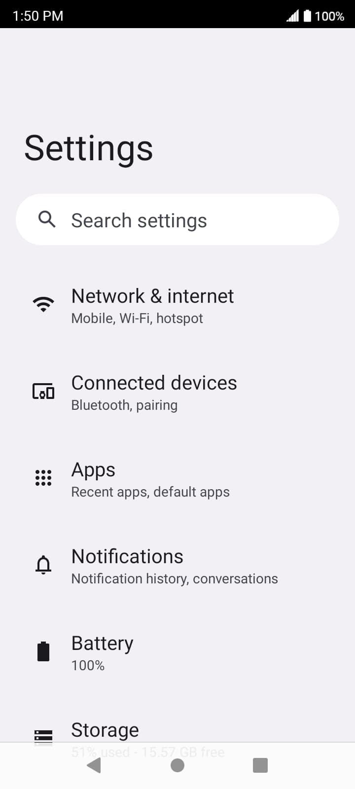 From the Settings app, scroll to and tap Apps.