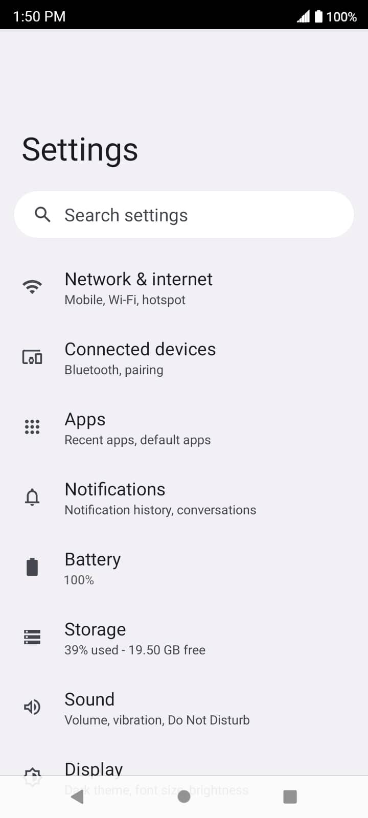 From the Settings app, scroll to and tap Apps.