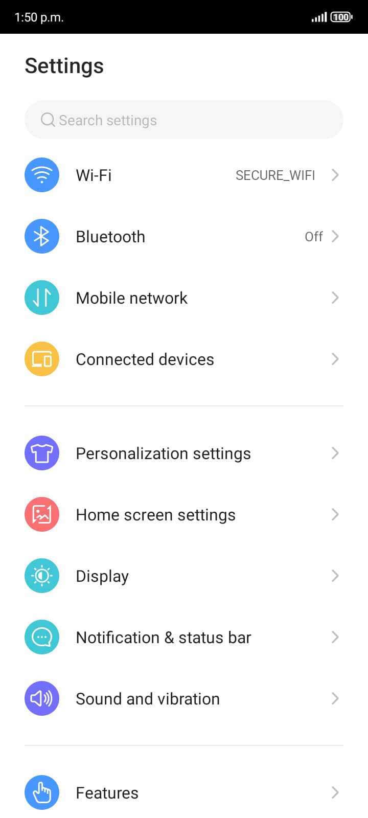 From the Settings app, scroll to and tap Apps.