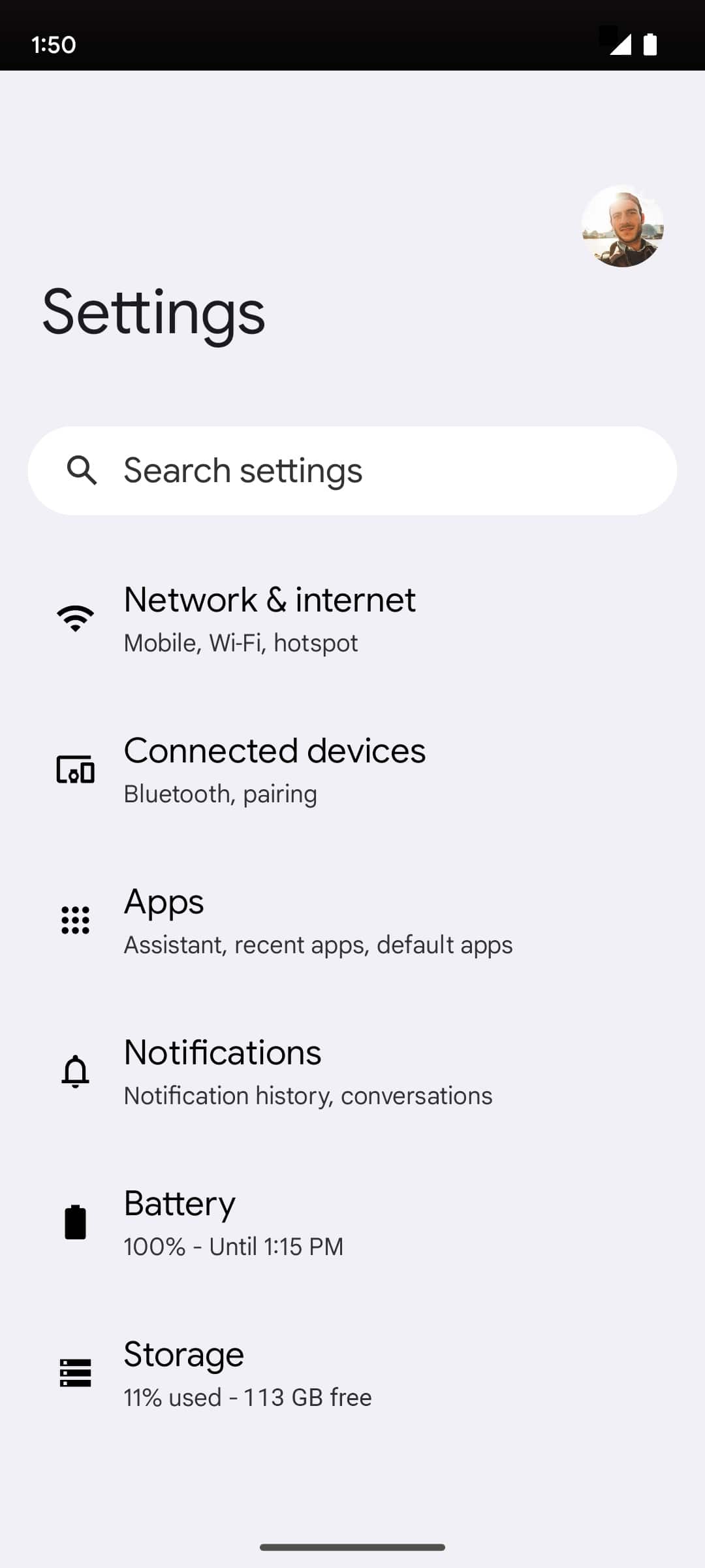From the Settings app, scroll to and tap Apps.
