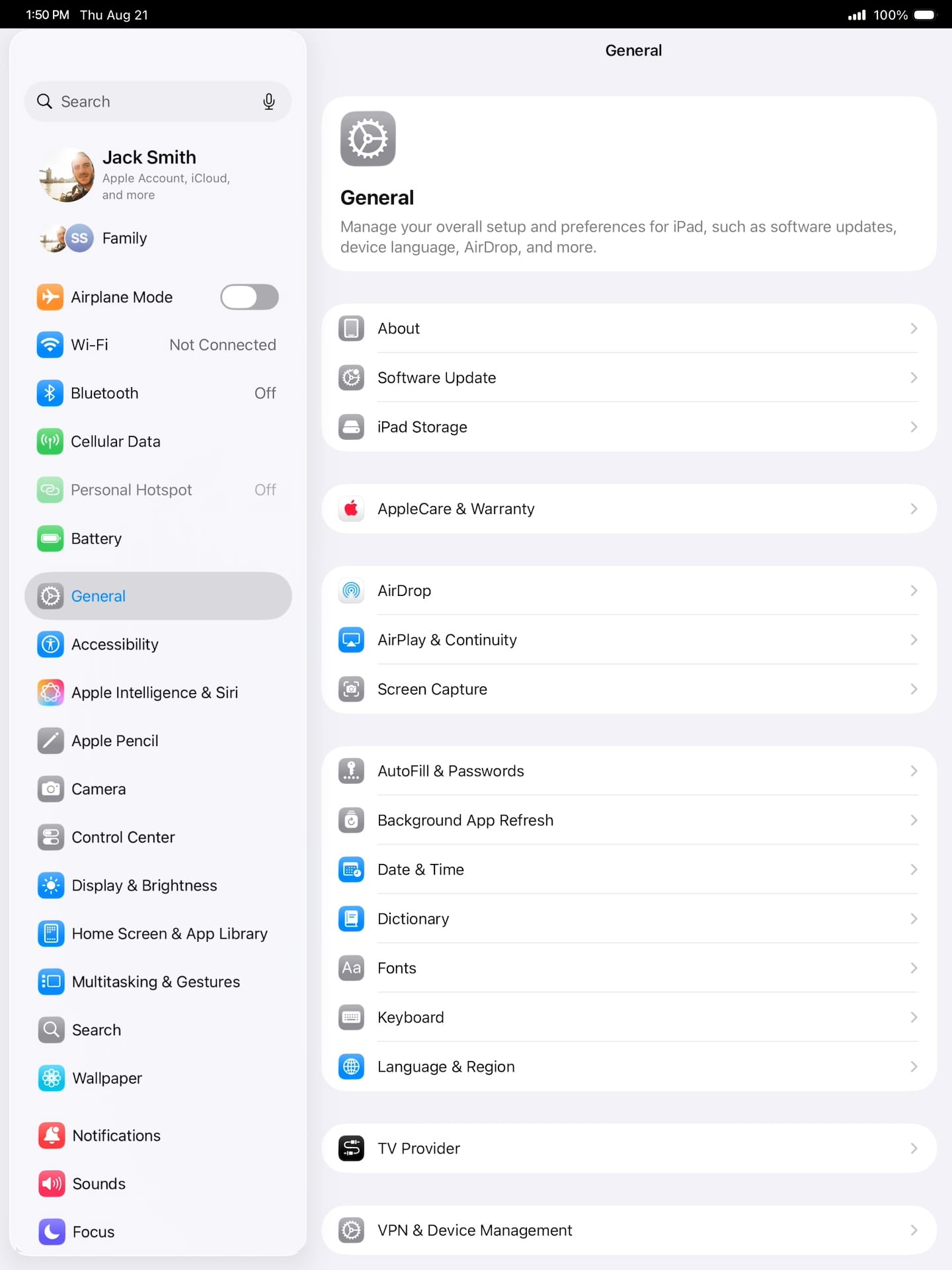 From the Settings app, scroll to and tap Apps.