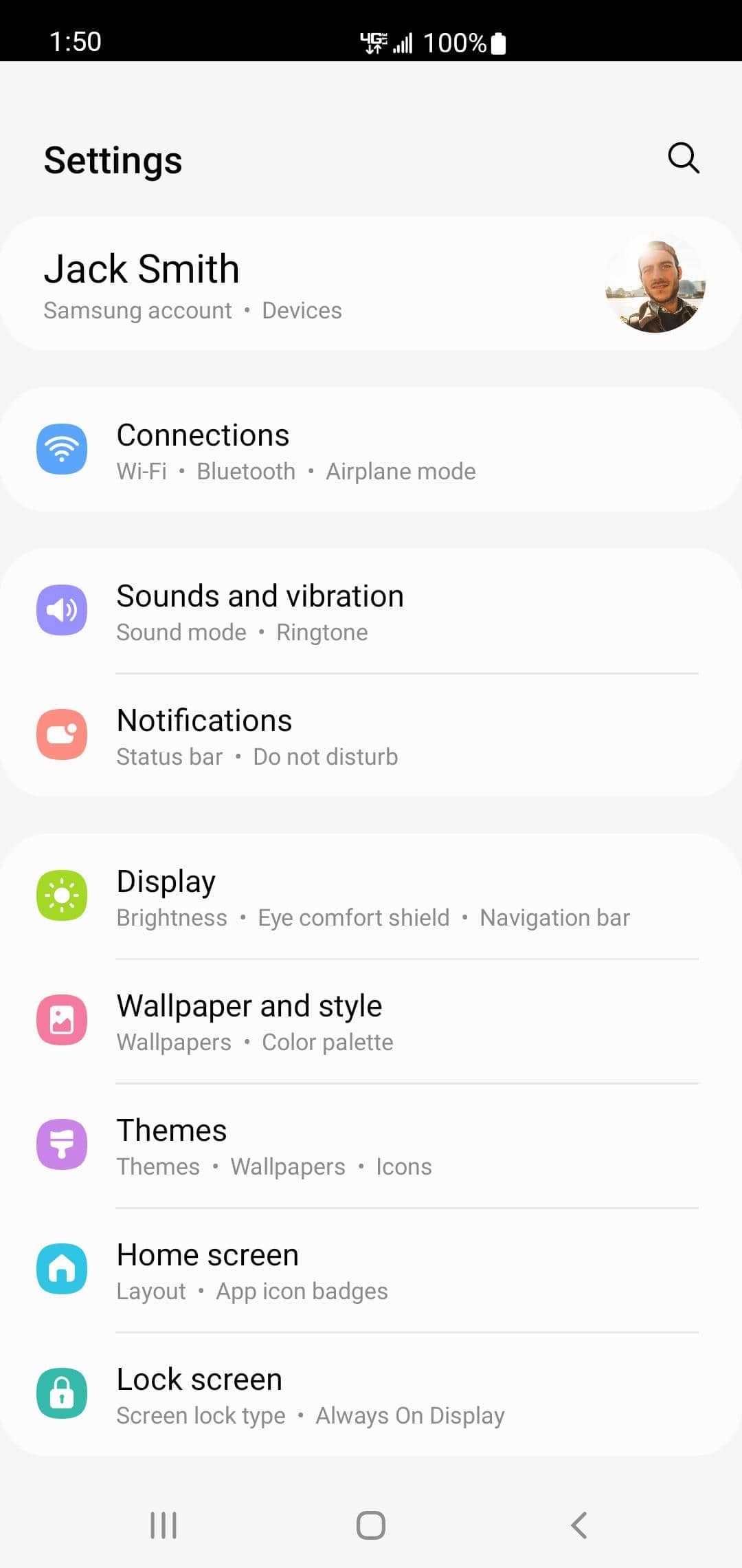 From the Settings app, scroll to and tap Apps.