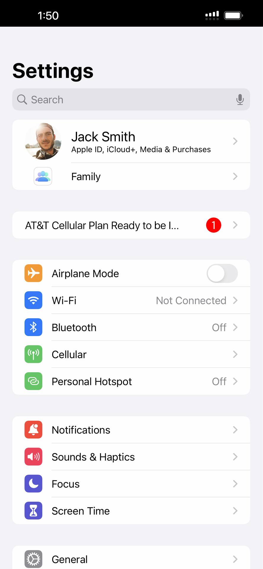 From the Settings app, scroll to and tap Apps.