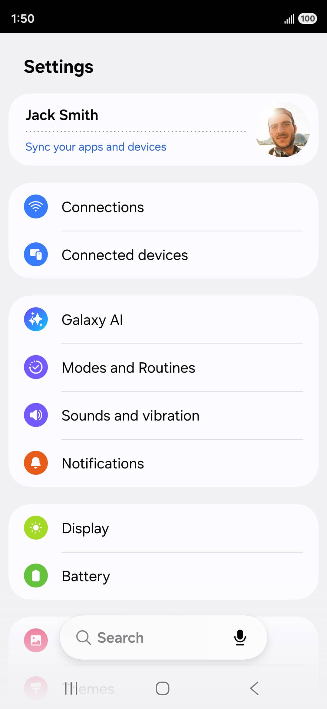 From the Settings app, scroll to and tap Apps.