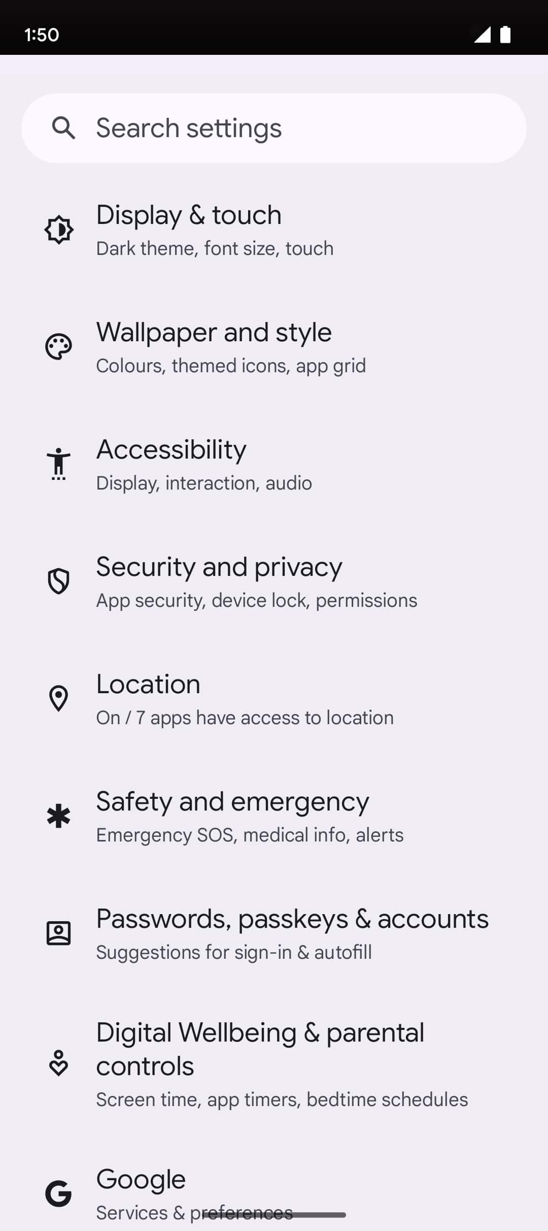 From the Settings app, scroll to and tap Apps.