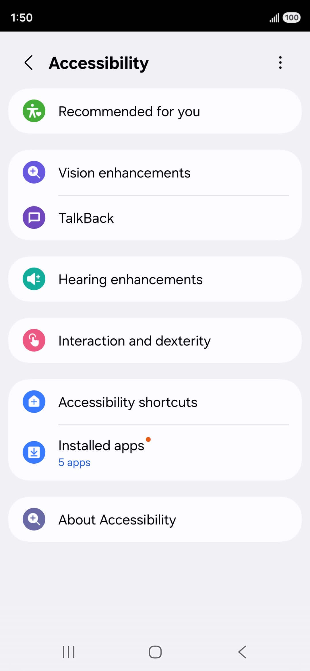 From the Settings app, scroll to and tap Apps.