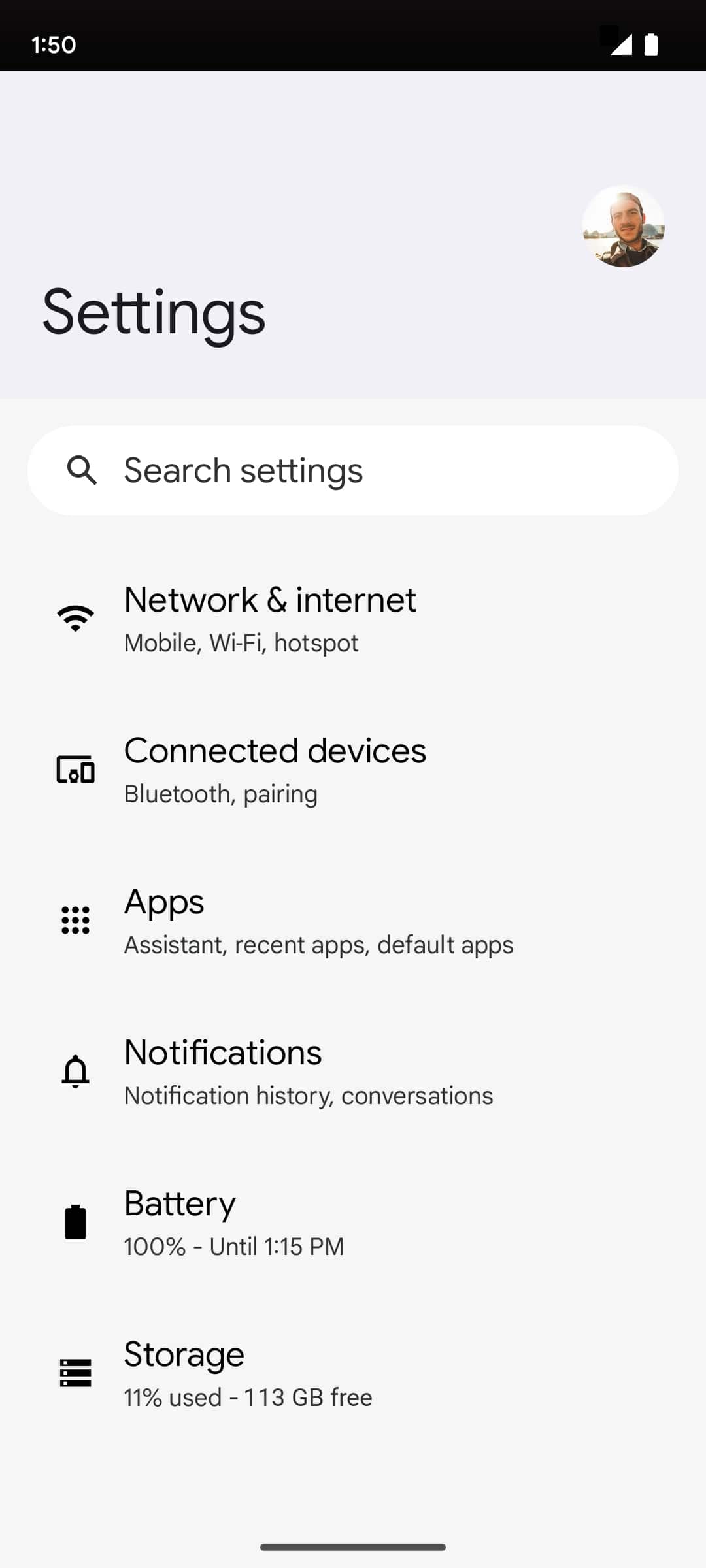 From the Settings app, scroll to and tap Apps.