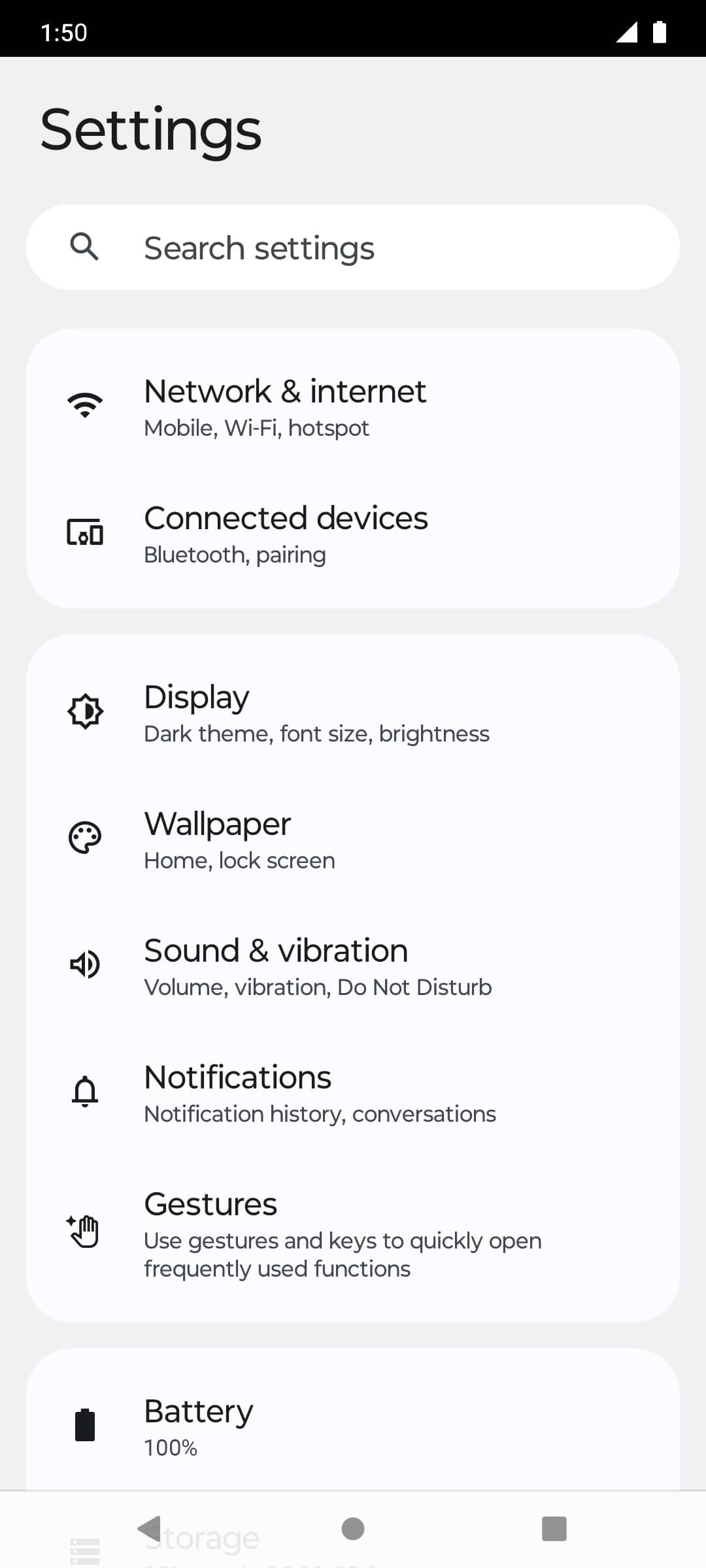 From the Settings app, scroll to and tap Apps.
