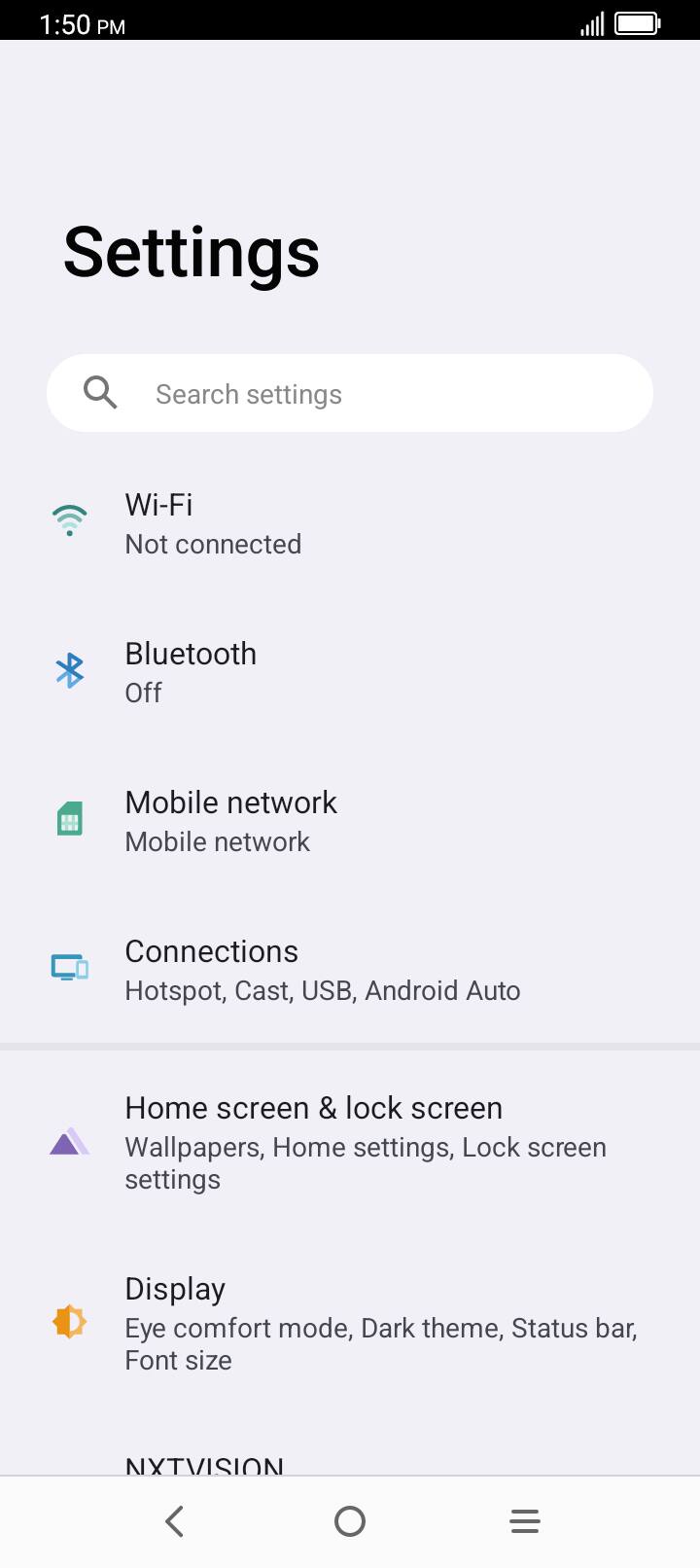 En la aplicación Settings, toca Apps.