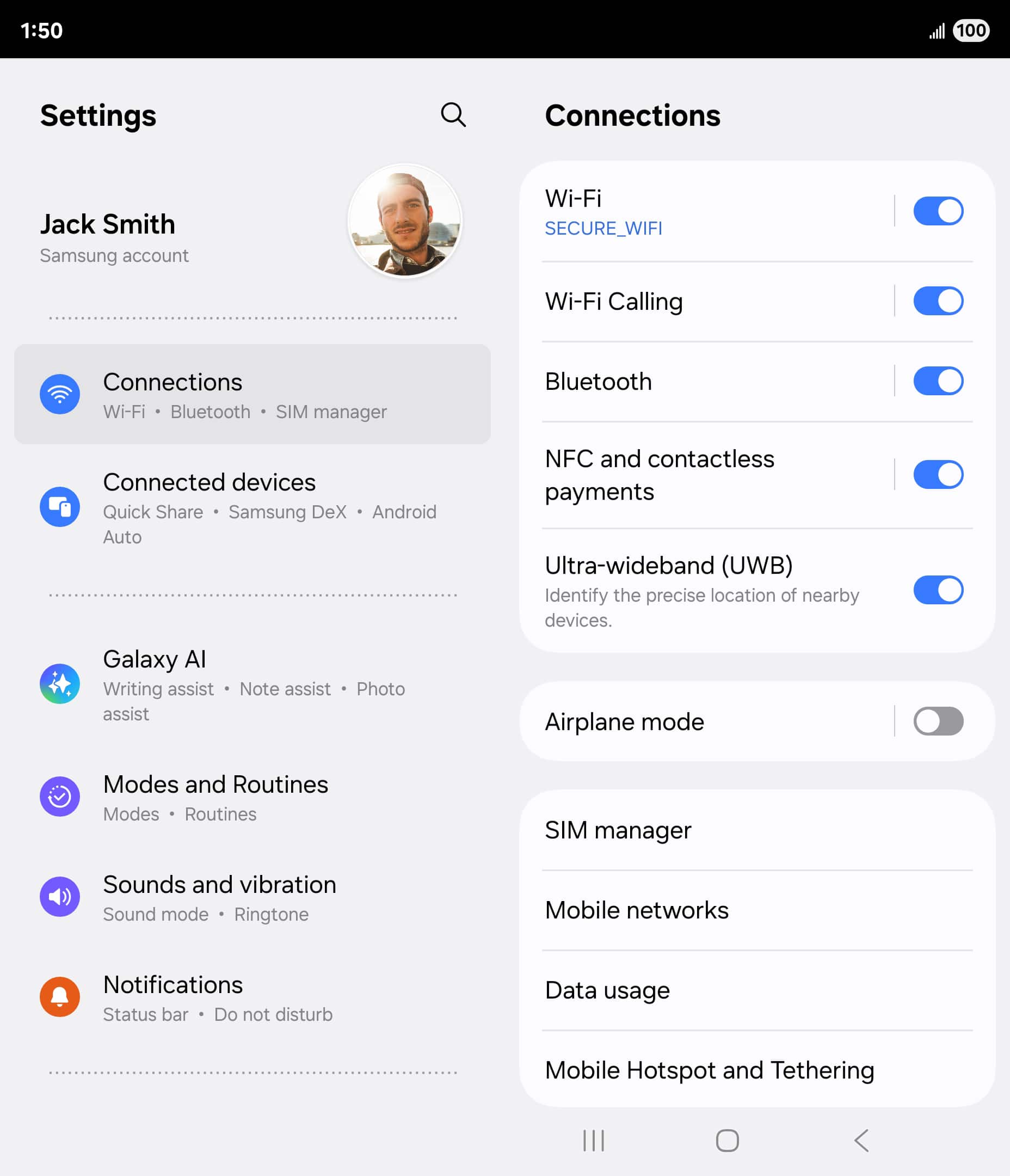 From the Settings app, scroll to and tap Apps.