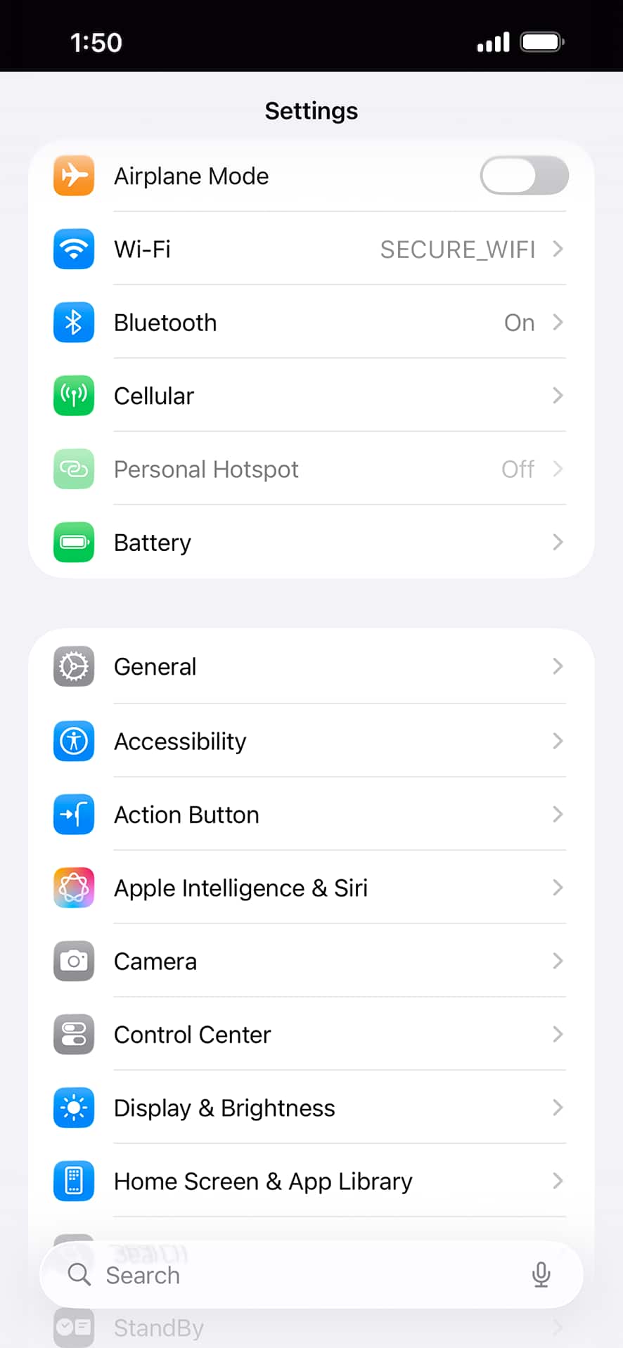 From the Settings app, scroll to and tap Apps.