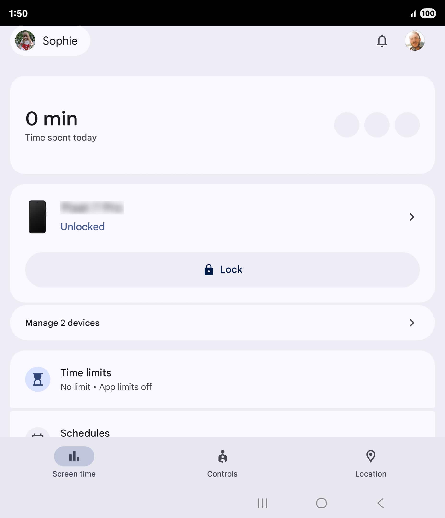 En la aplicación Settings, toca Apps.