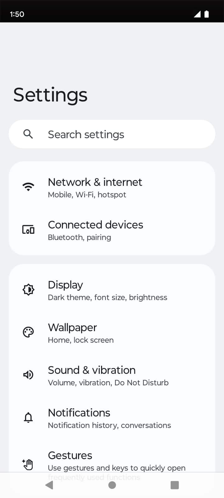 From the Settings app, scroll to and tap Apps.