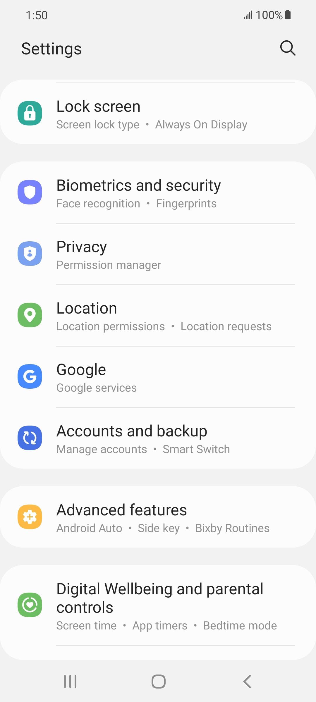 From the Settings app, scroll to and tap Apps.