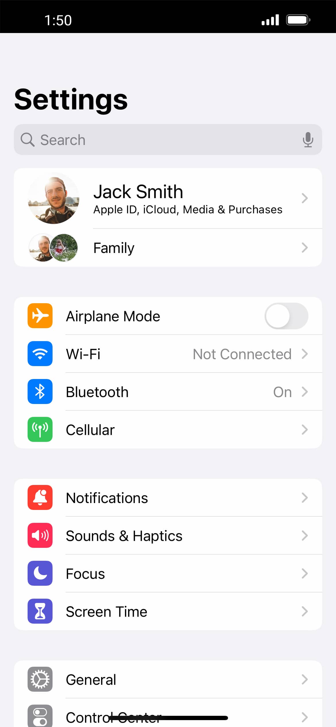 En la aplicación Settings, toca Apps.