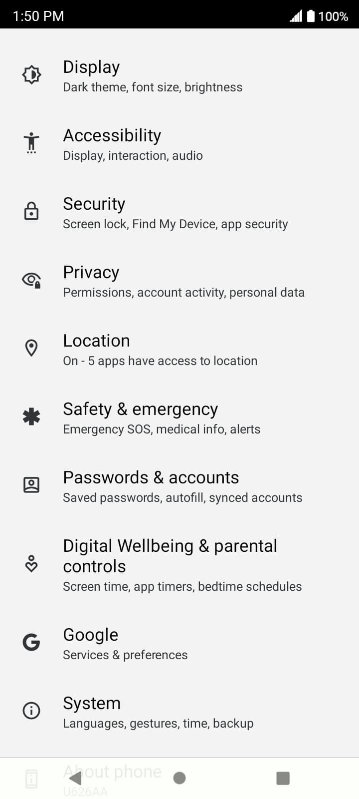 From the Settings app, scroll to and tap Apps.
