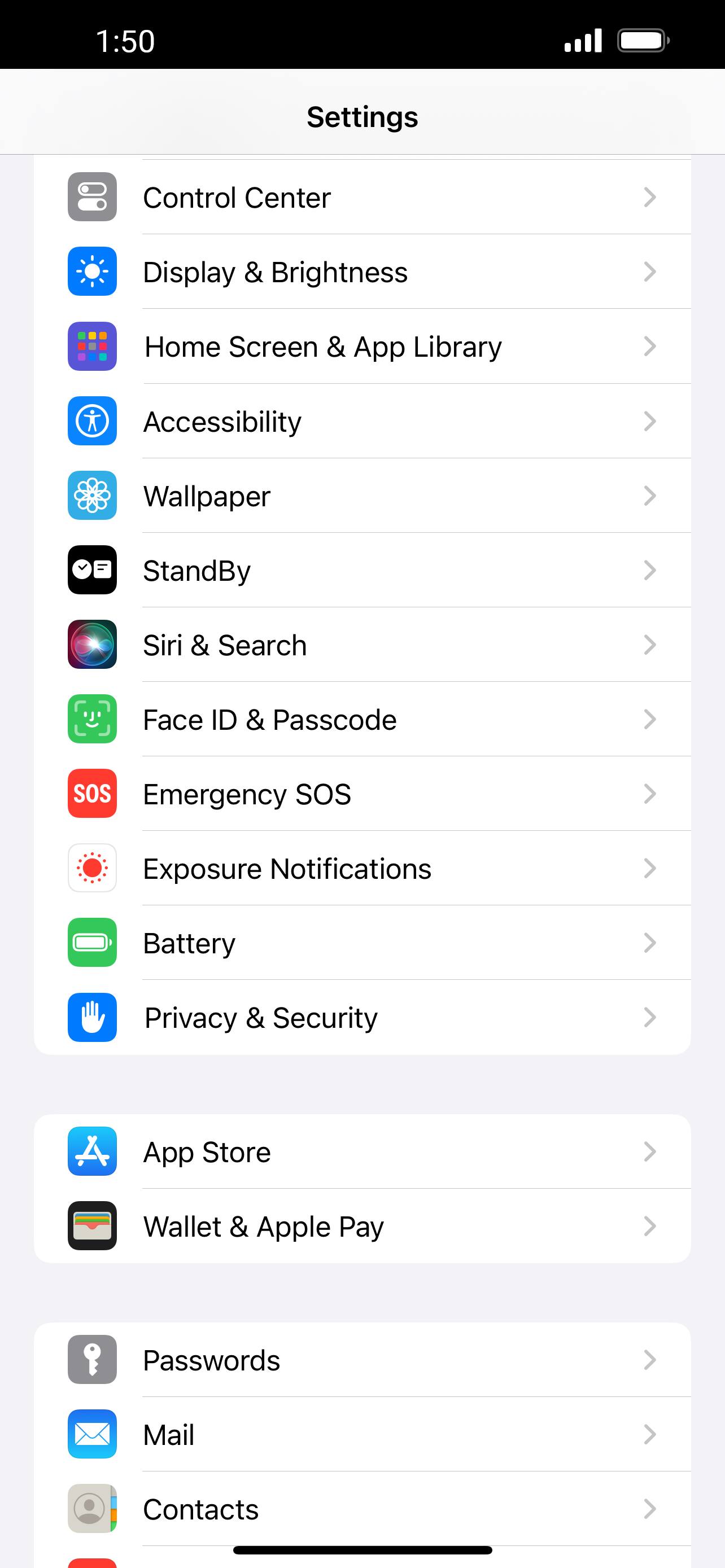 From the Settings app, scroll to and tap Apps.