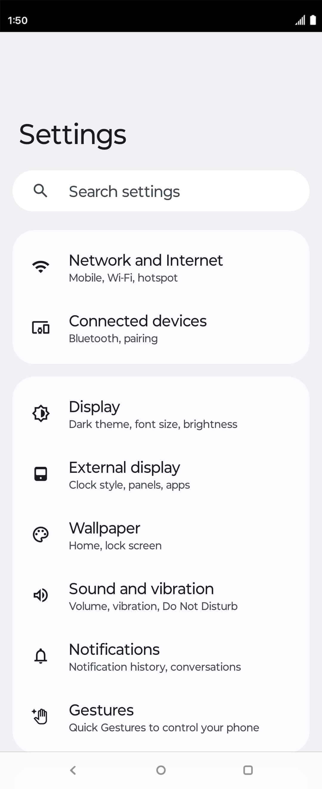 From the Settings app, scroll to and tap Apps.