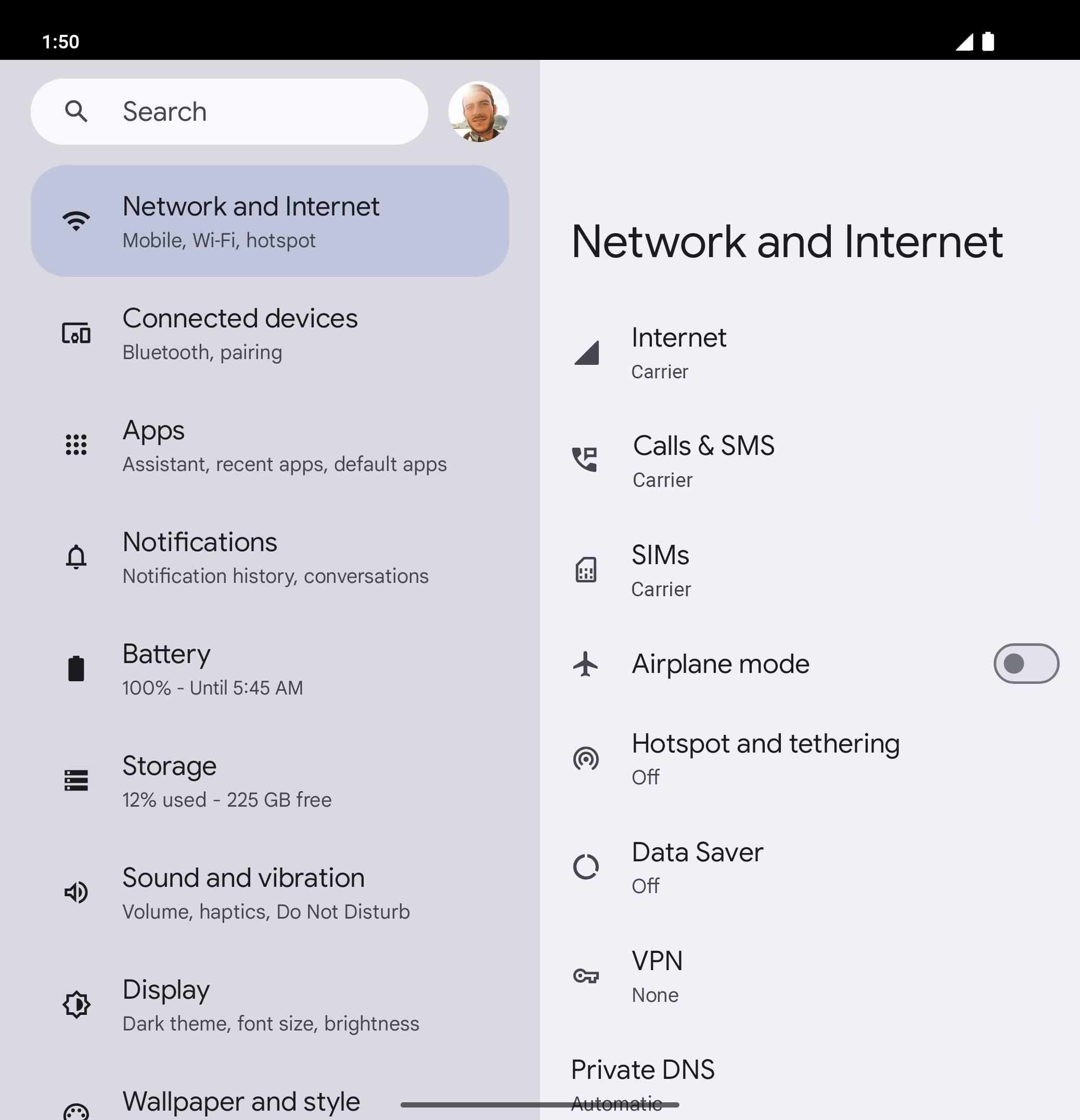 From the Settings app, scroll to and tap Apps.