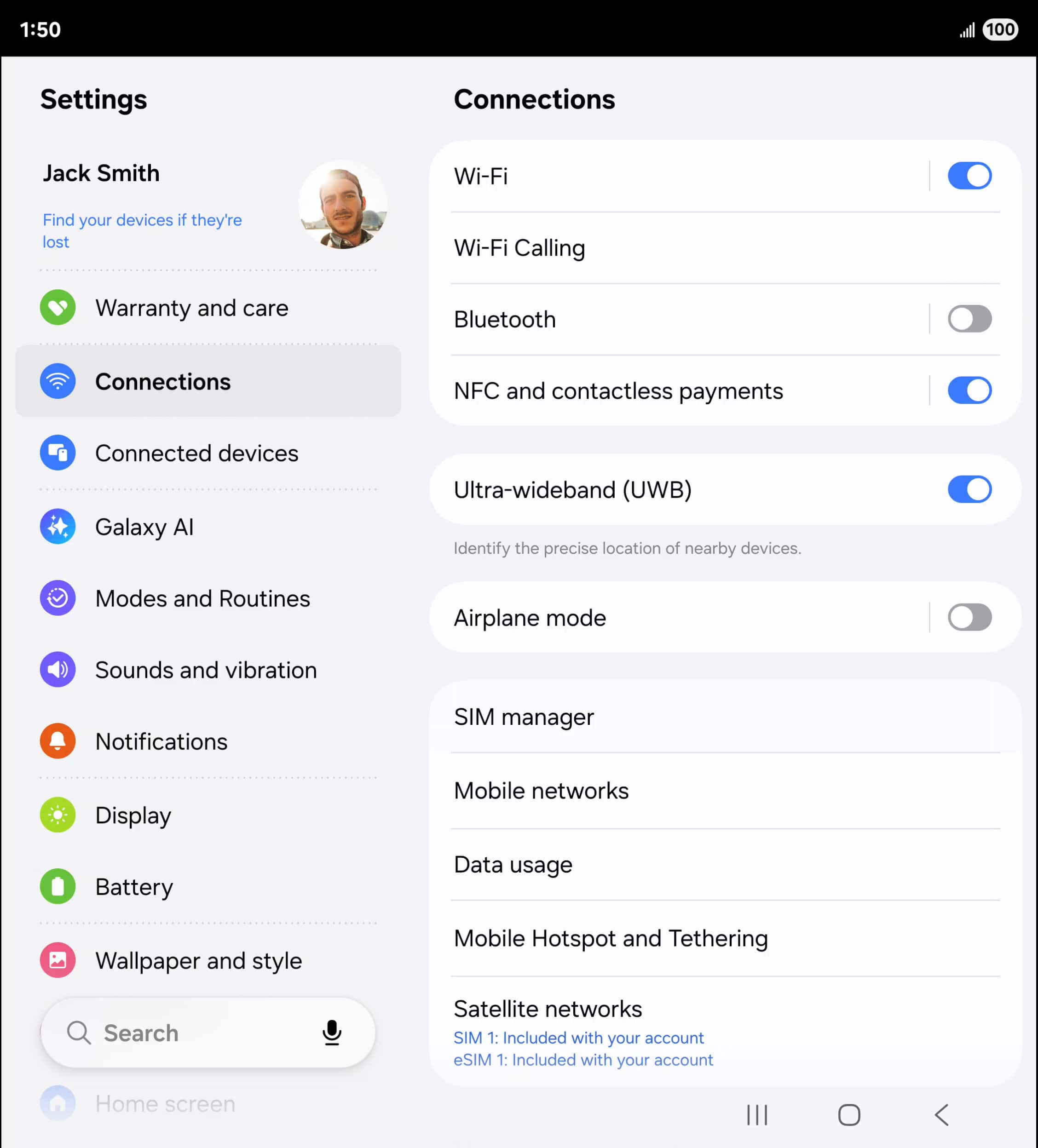 En la aplicación Settings, toca Apps.