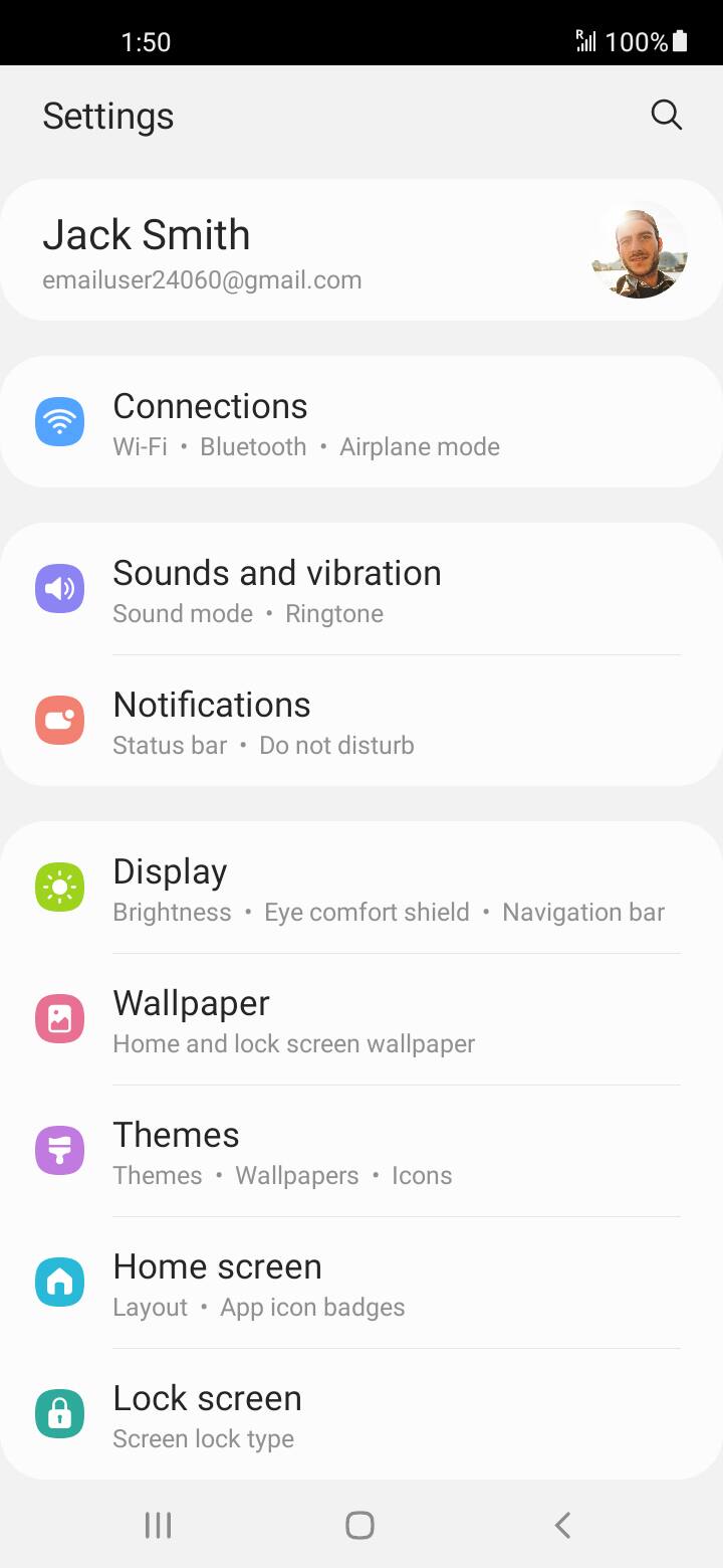 En la aplicación Settings, toca Apps.