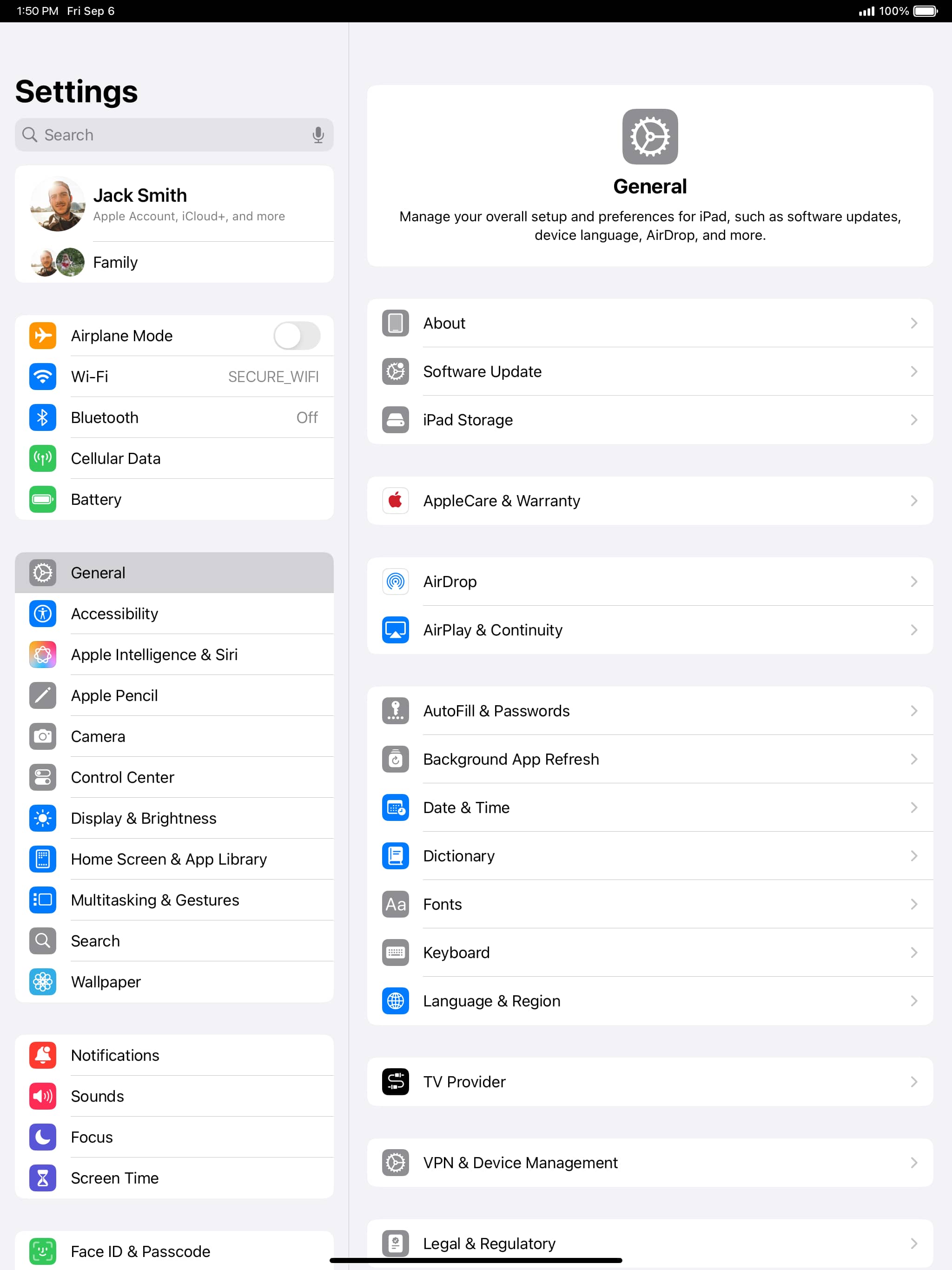 En la aplicación Settings, toca Apps.