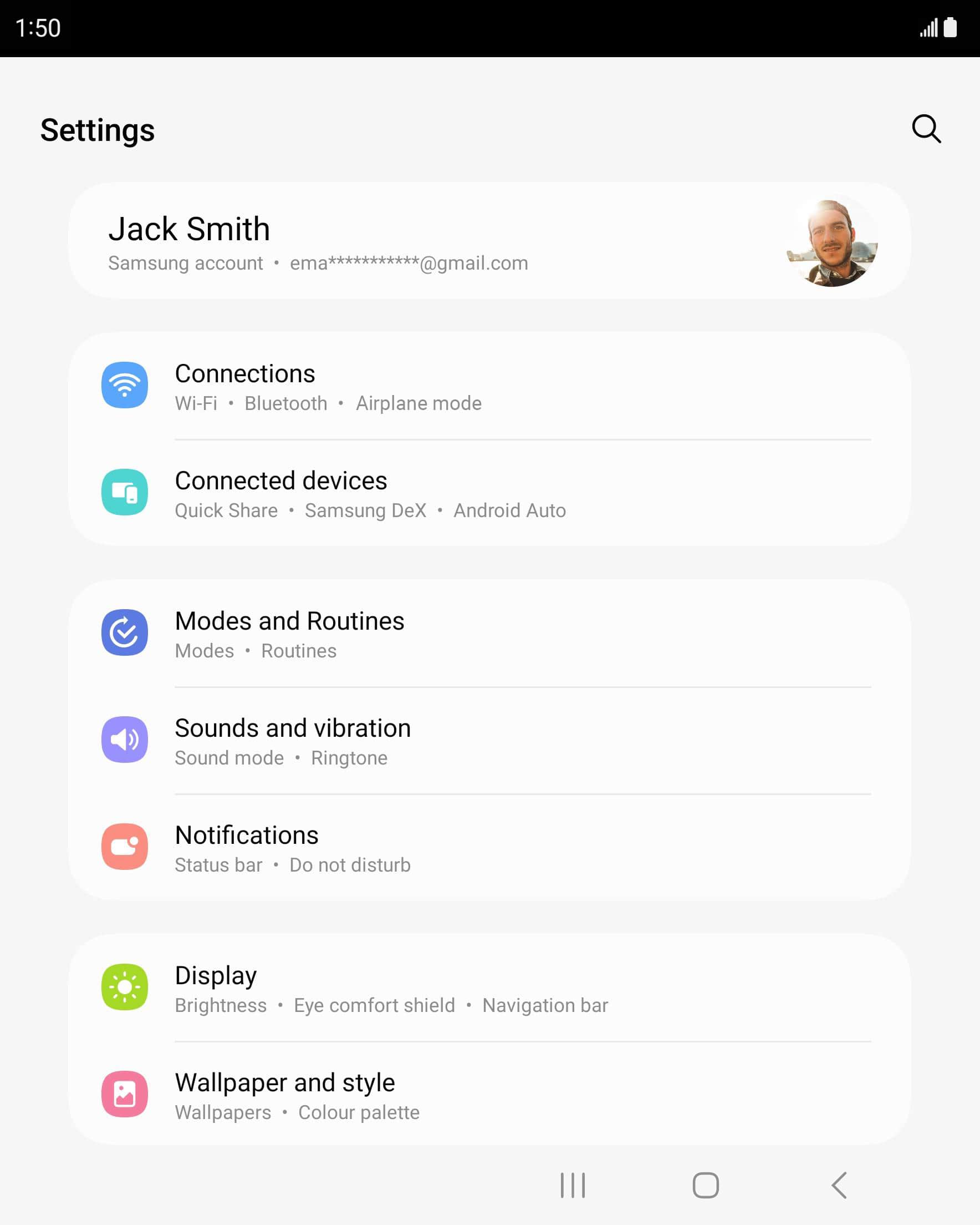 From the Settings app, scroll to and tap Apps.