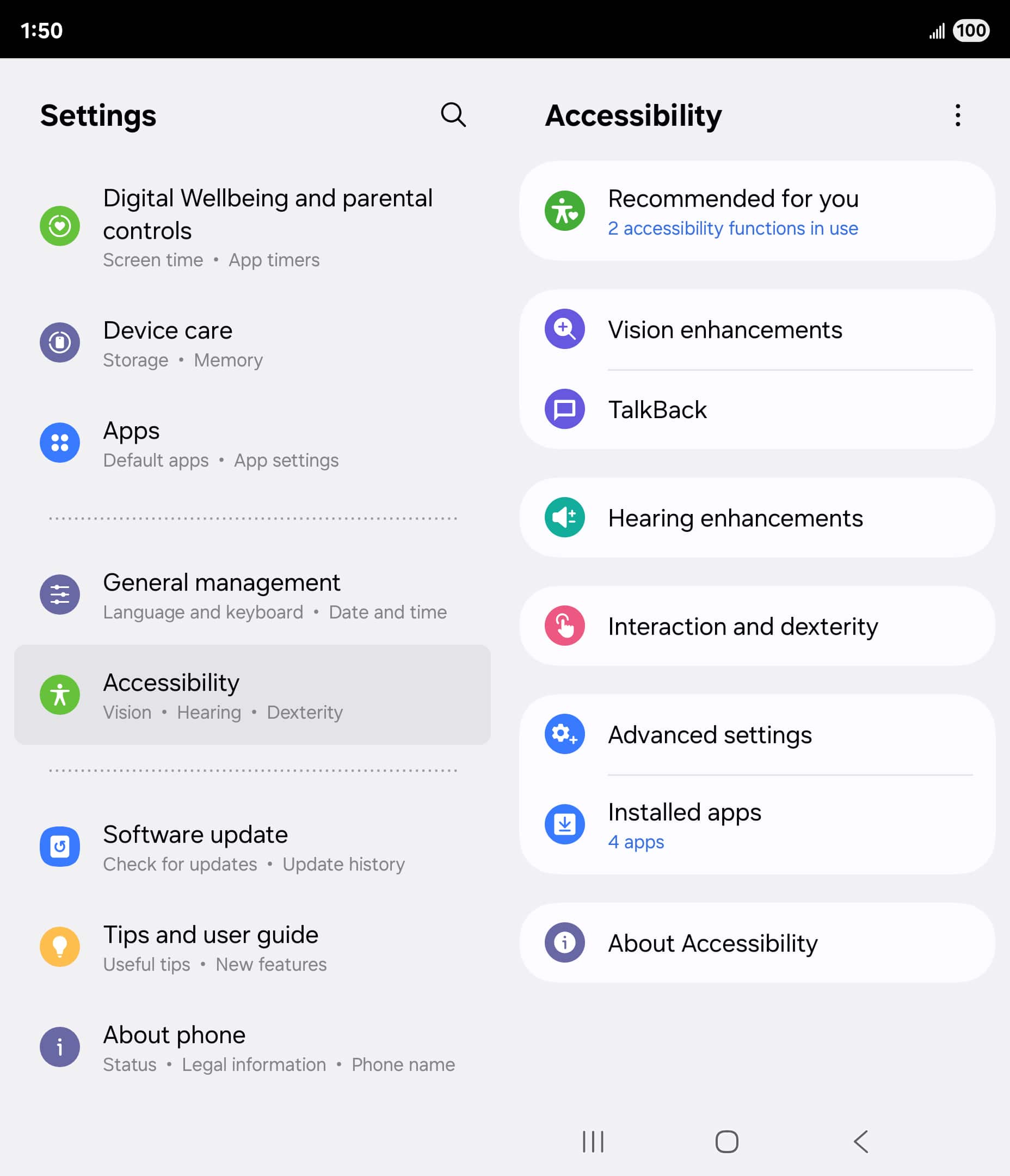 From the Settings app, scroll to and tap Apps.