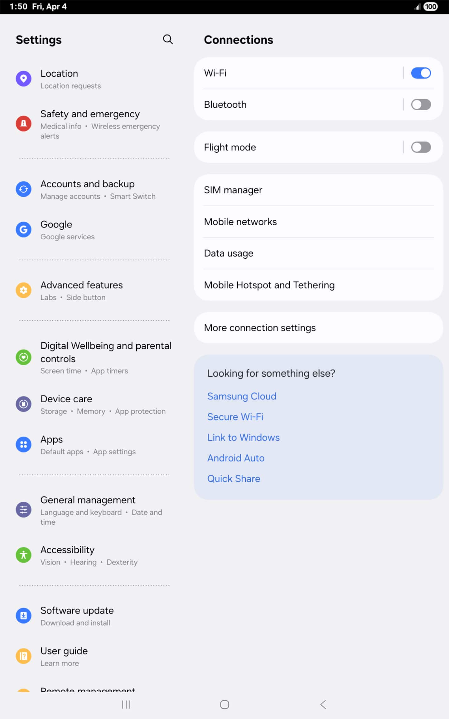 From the Settings app, scroll to and tap Apps.