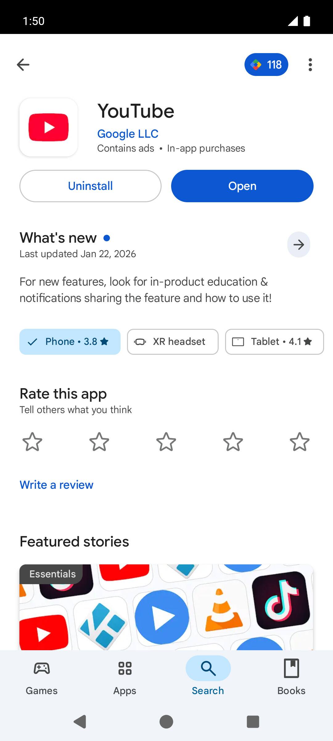 From the Settings app, scroll to and tap Apps.