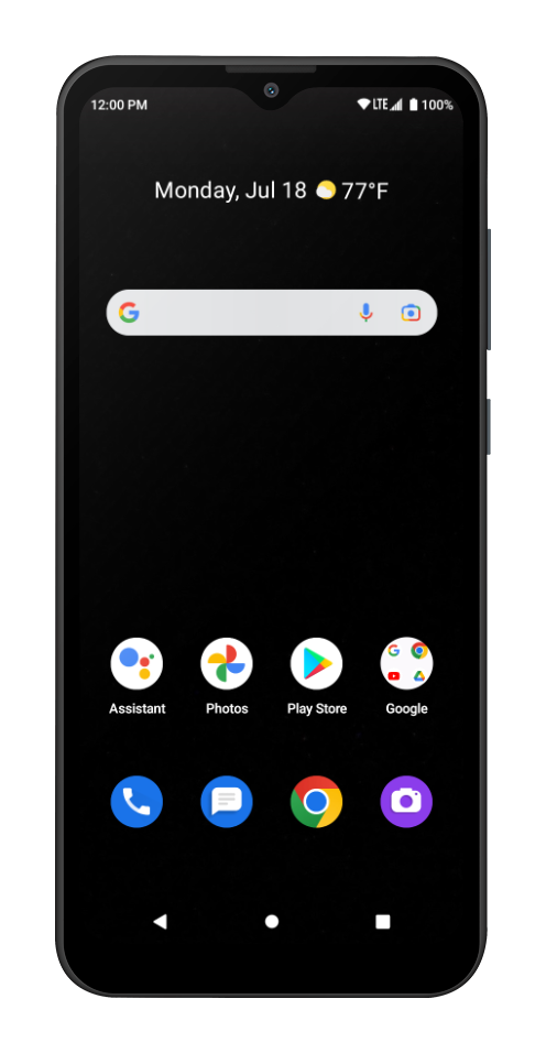 Getting to know the front of your device