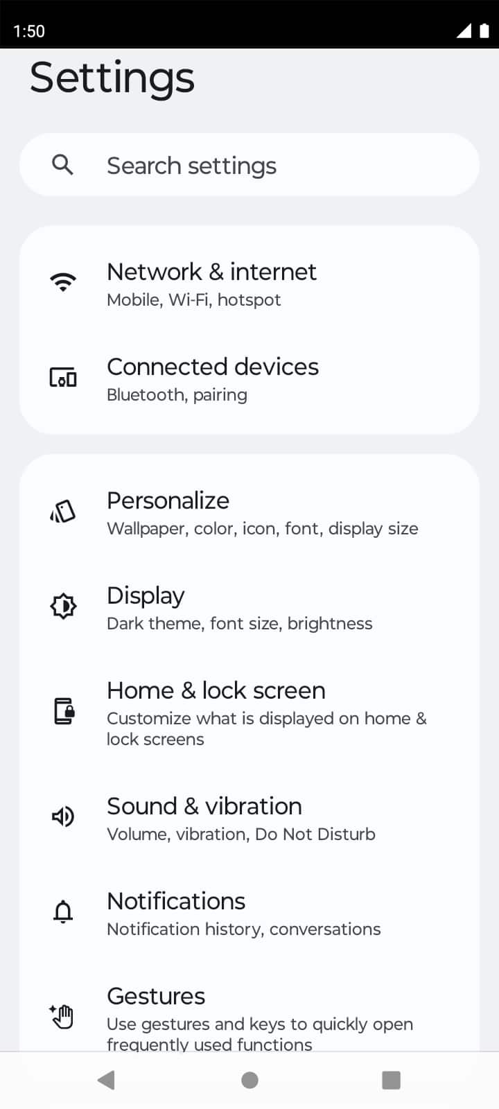 From the Settings app, scroll to and tap Apps.