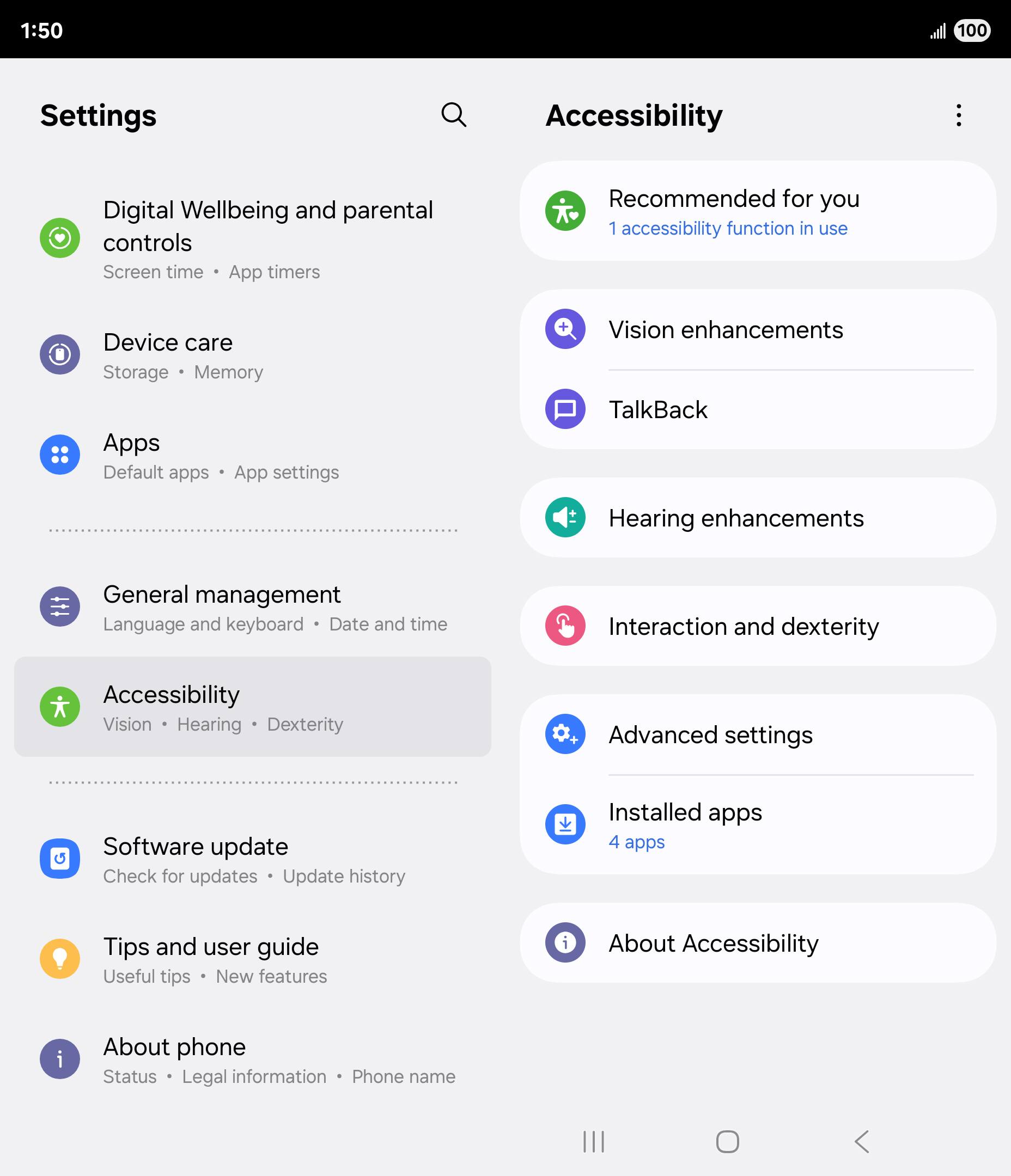 From the Settings app, scroll to and tap Apps.