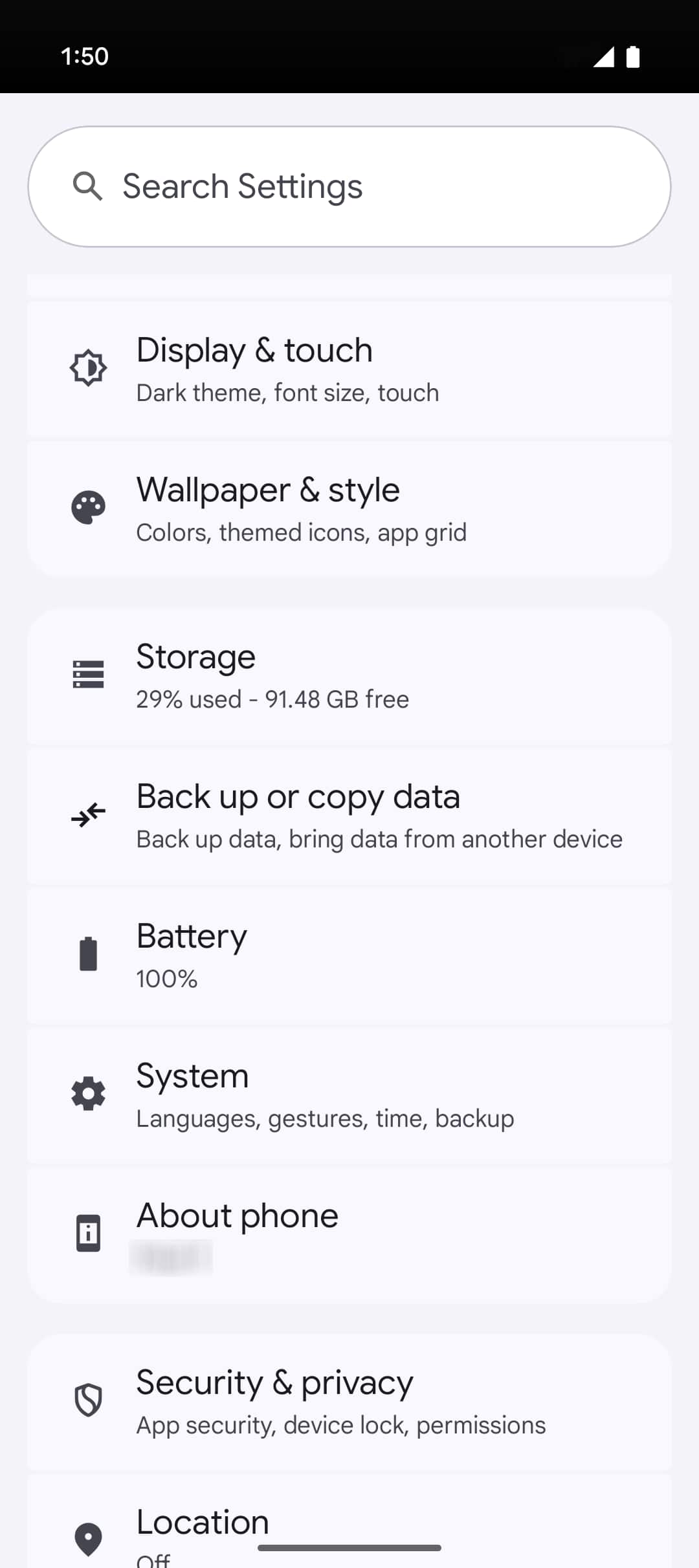 From the Settings app, scroll to and tap Apps.