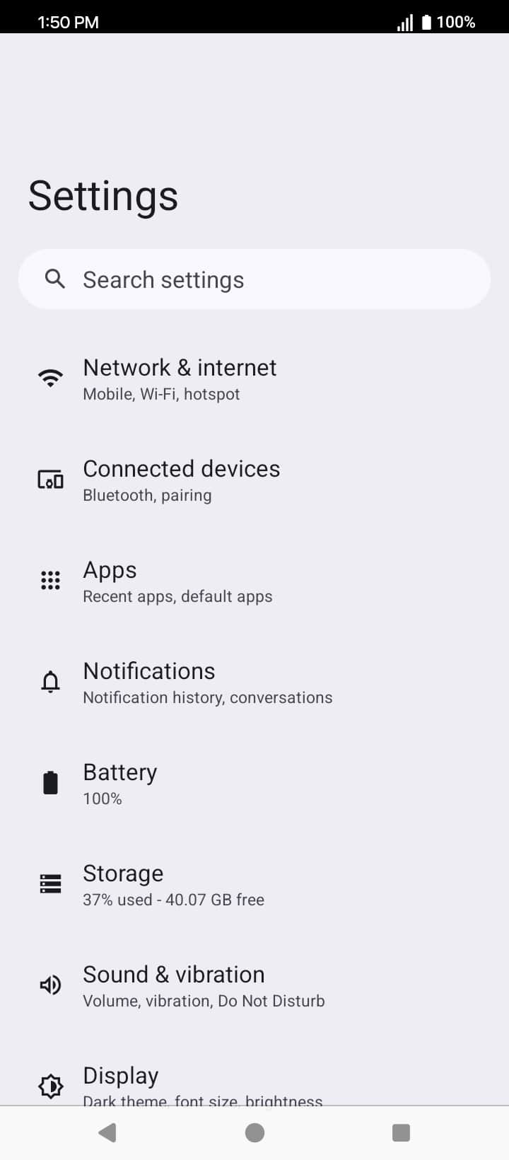 From the Settings app, scroll to and tap Apps.
