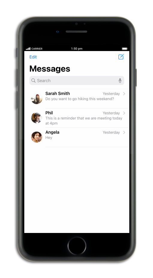 Apple iPhone 7 - Pinning a text message - AT&T