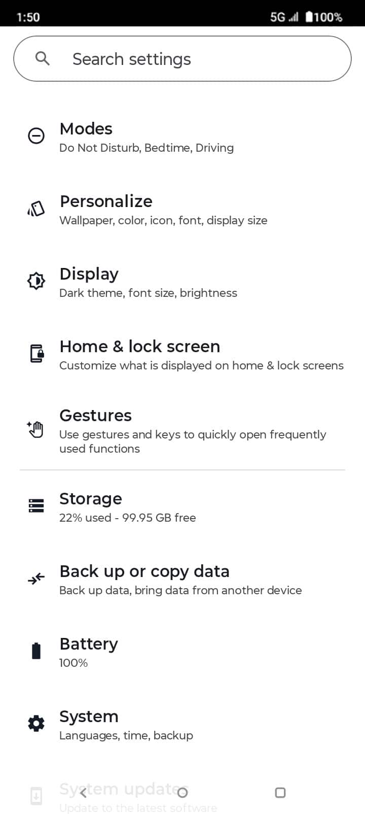 From the Settings app, scroll to and tap Apps.