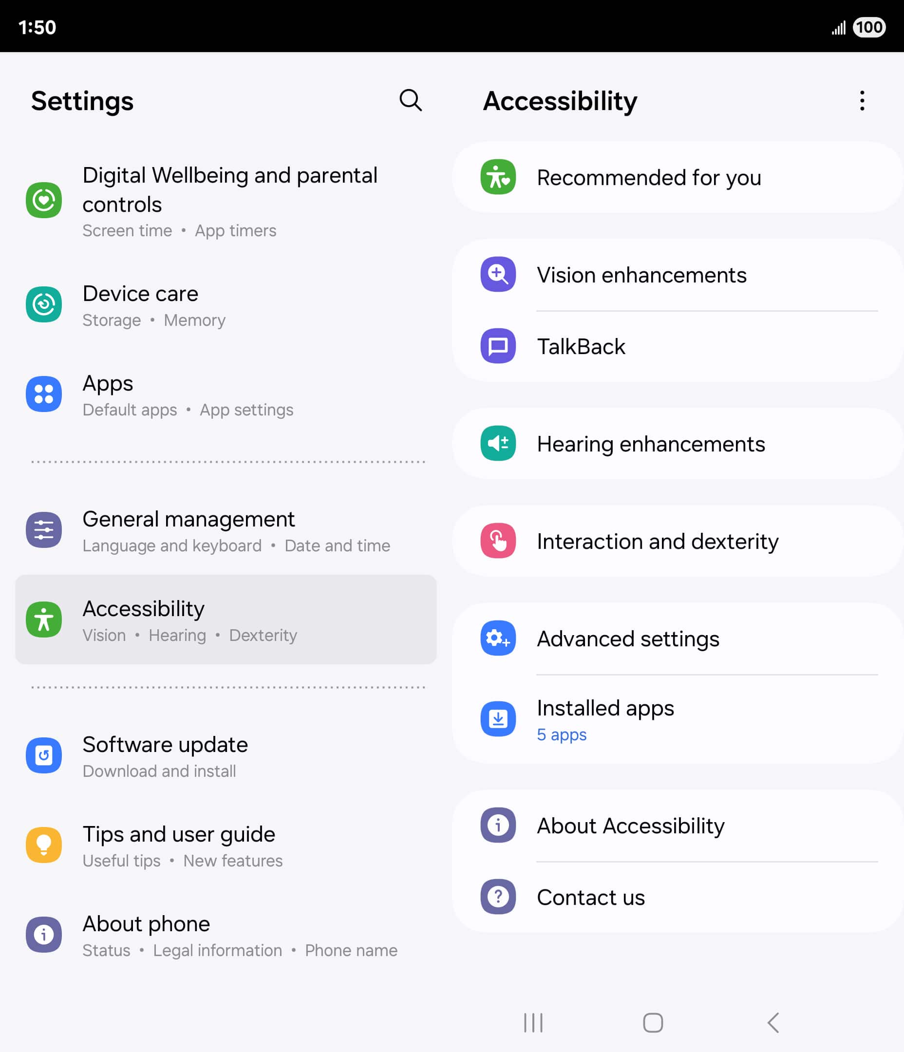 From the Settings app, scroll to and tap Apps.
