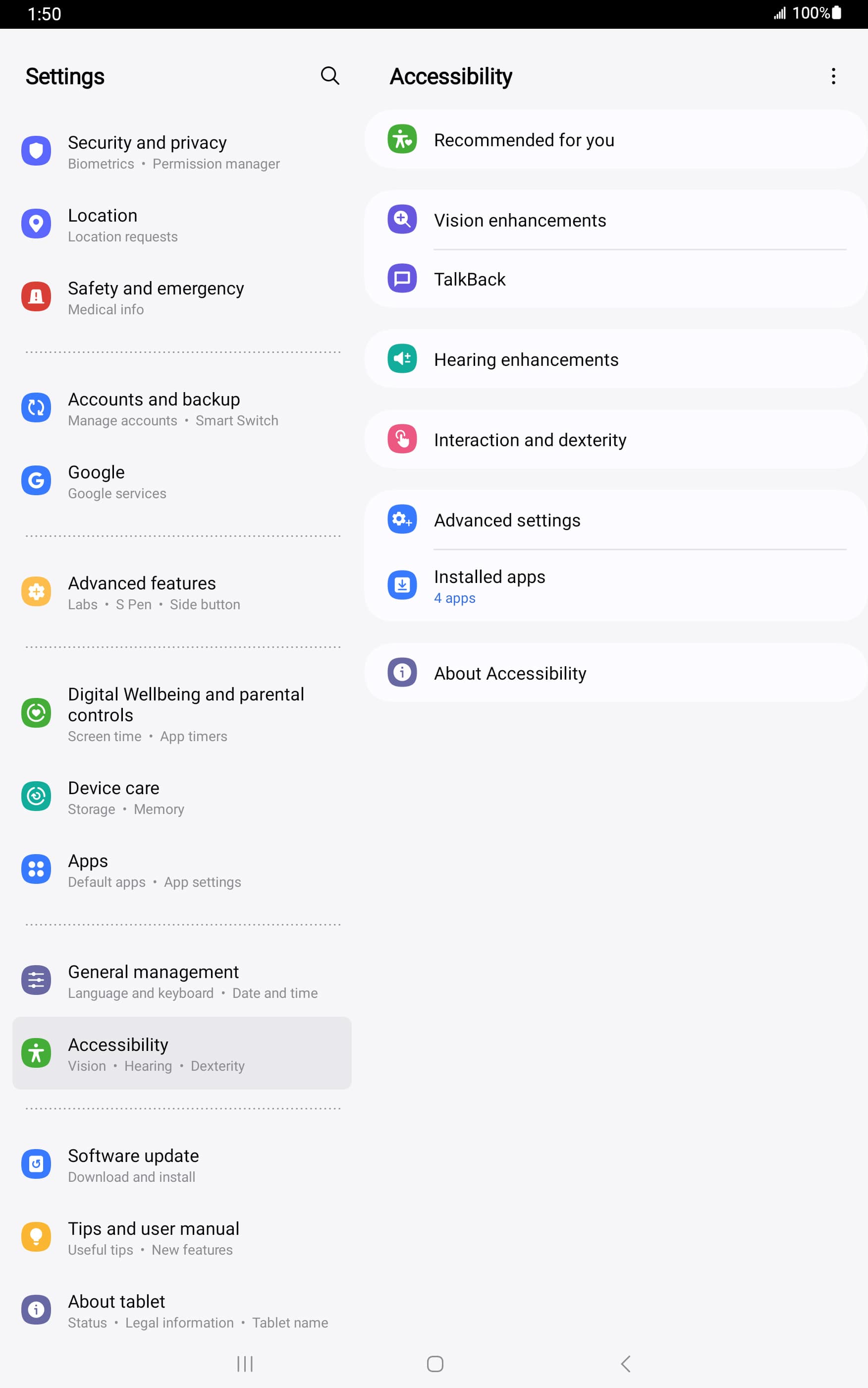 From the Settings app, scroll to and tap Apps.