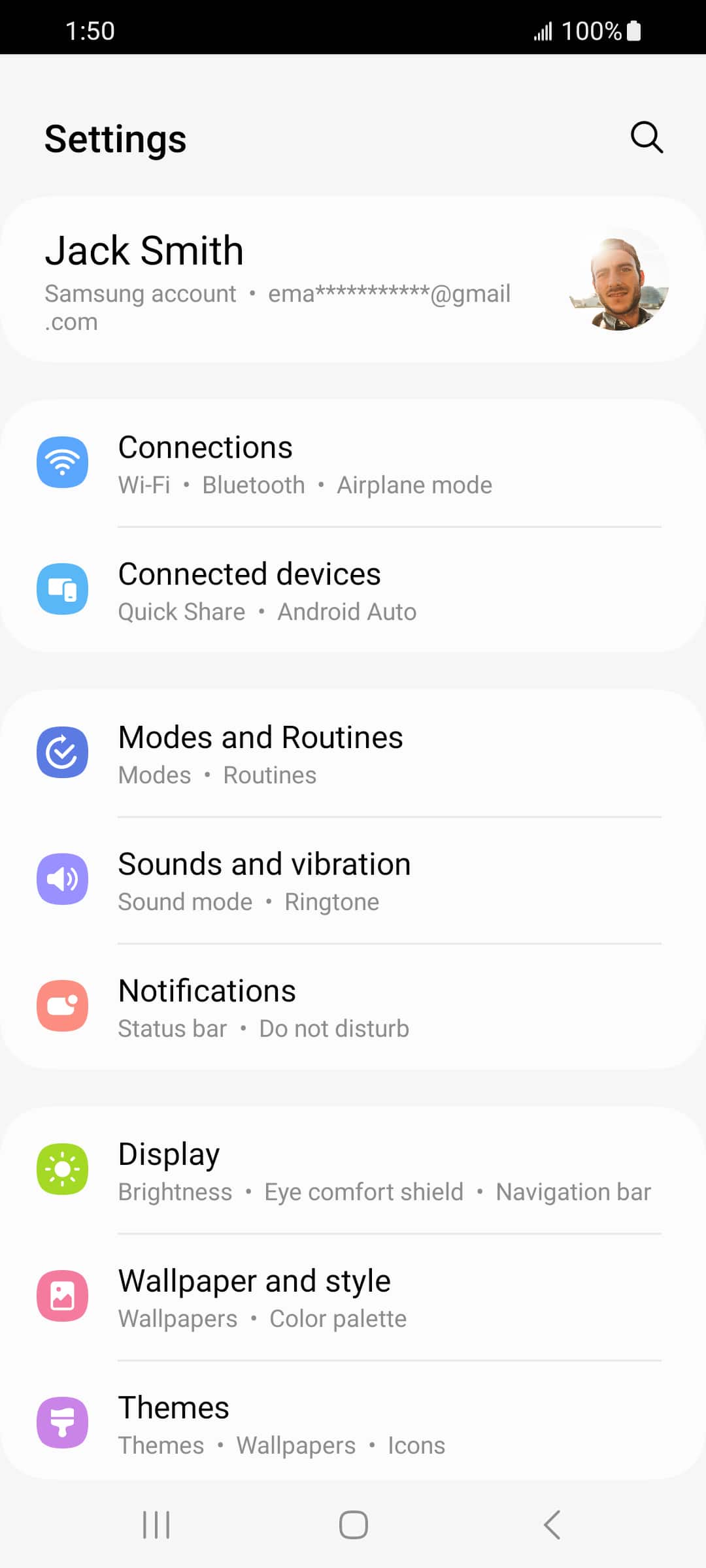 From the Settings app, scroll to and tap Apps.