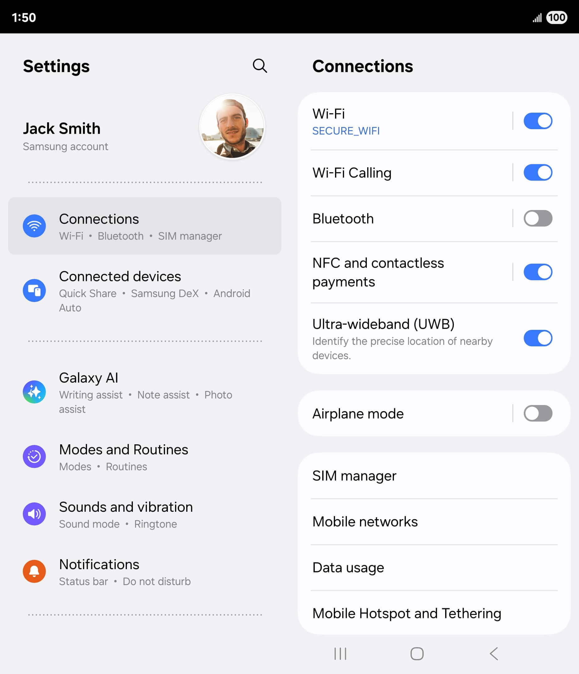 From the Settings app, scroll to and tap Apps.